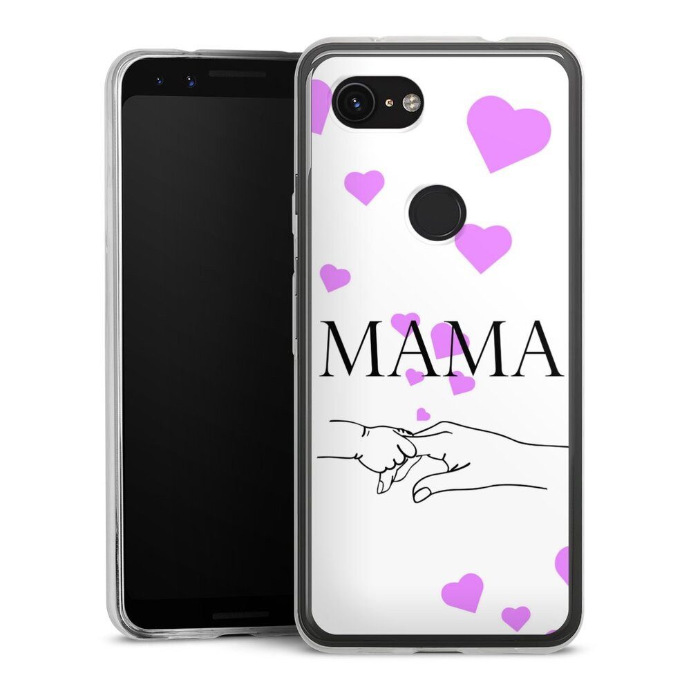 DeinDesign Handyhülle Muttertag Mama Familie Muttertag-Mama und kinder, Google Pixel 3a Slim Case Silikon Hülle Ultra Dünn Schutzhülle