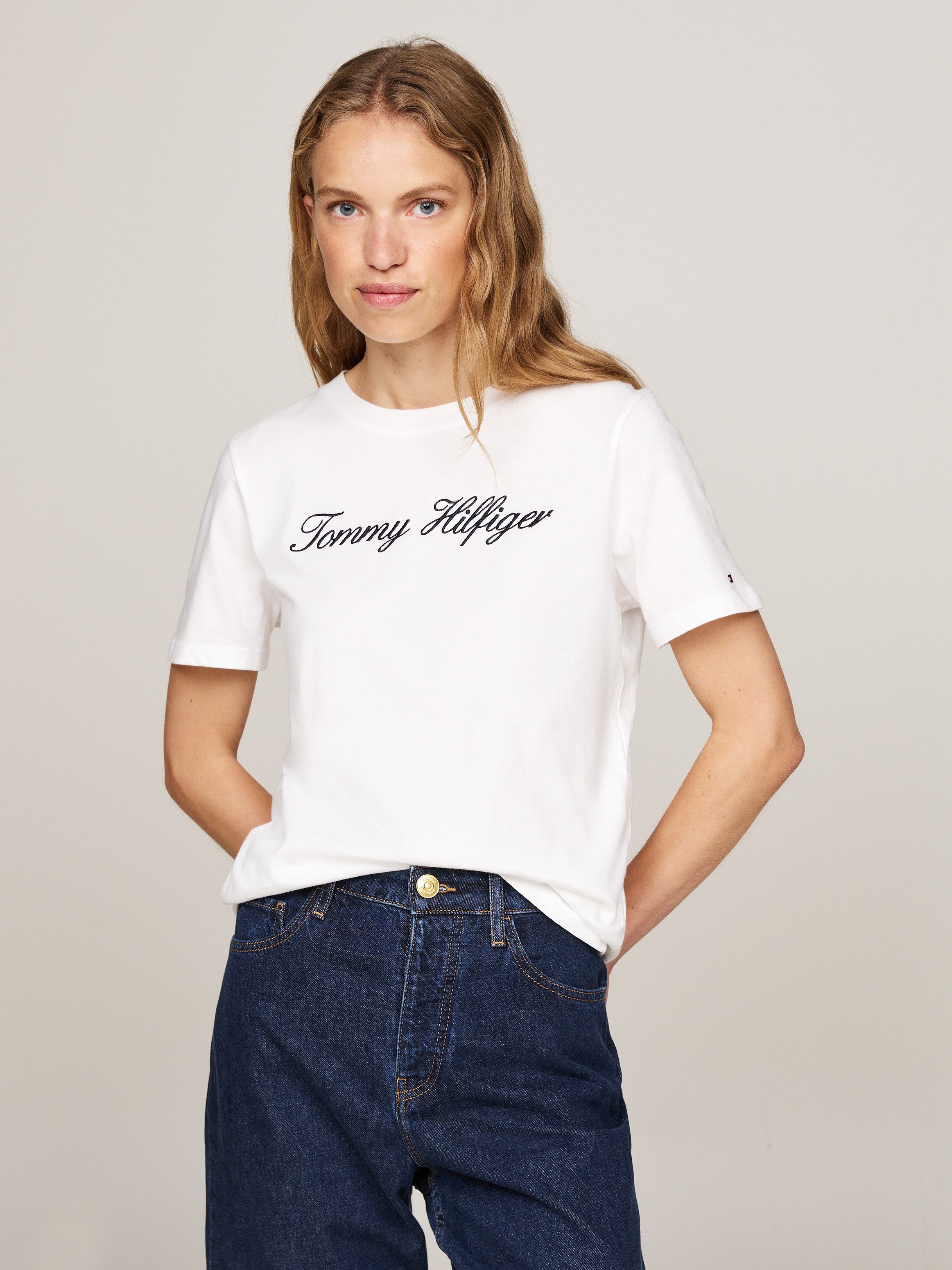 Tommy Hilfiger T-Shirt NOS SCRIPT REGULAR günstig online kaufen