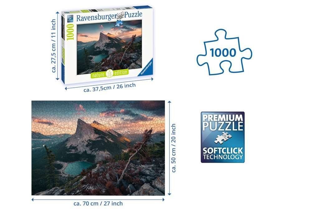 Puzzle Rocky 1000 Puzzler Ravensburger Teile für ab Puzzle Puzzleteile 14 Mountains 1000 erfahrene Jahre,