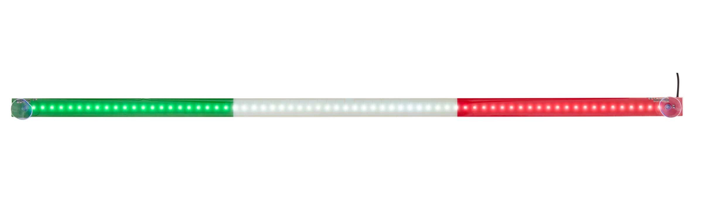 All Ride LED Lichtleiste LKW LED Innenleuchte in den italienischen Nationalfarben, LKW LED-Lichtleiste in grün, weiß, rot