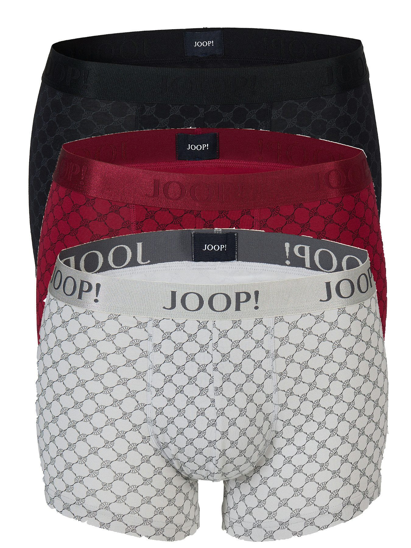 Retro Pants JOOP! Bodywear Everyday 3-Pack Boxer black/quiet gray/rumba red