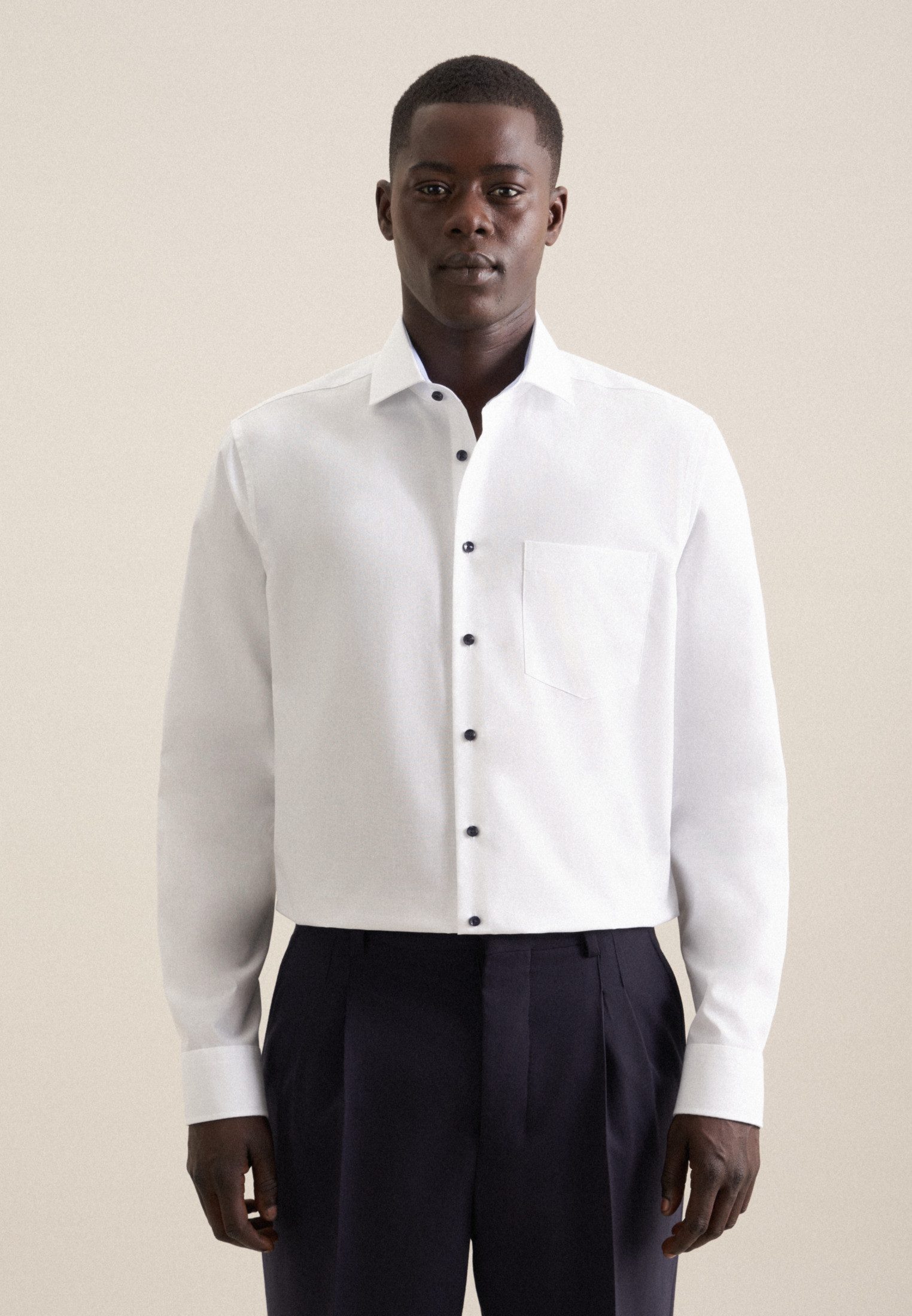 seidensticker Businesshemd Schwarze Rose Regular 1/1 Kentkragen günstig online kaufen