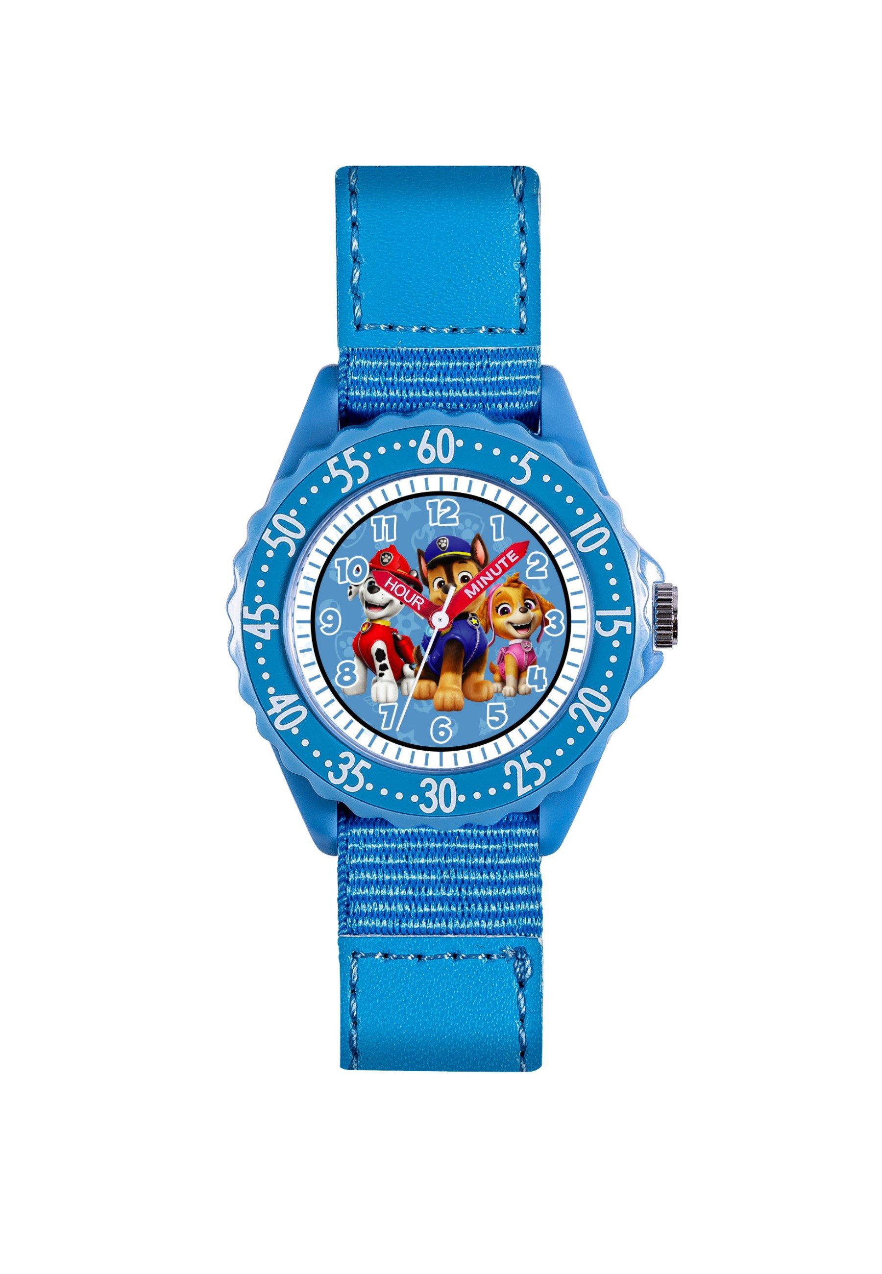 Disney Armband Paw Patrol "Zeit-Lehrer" Uhr mit Stoffarmband (Set)