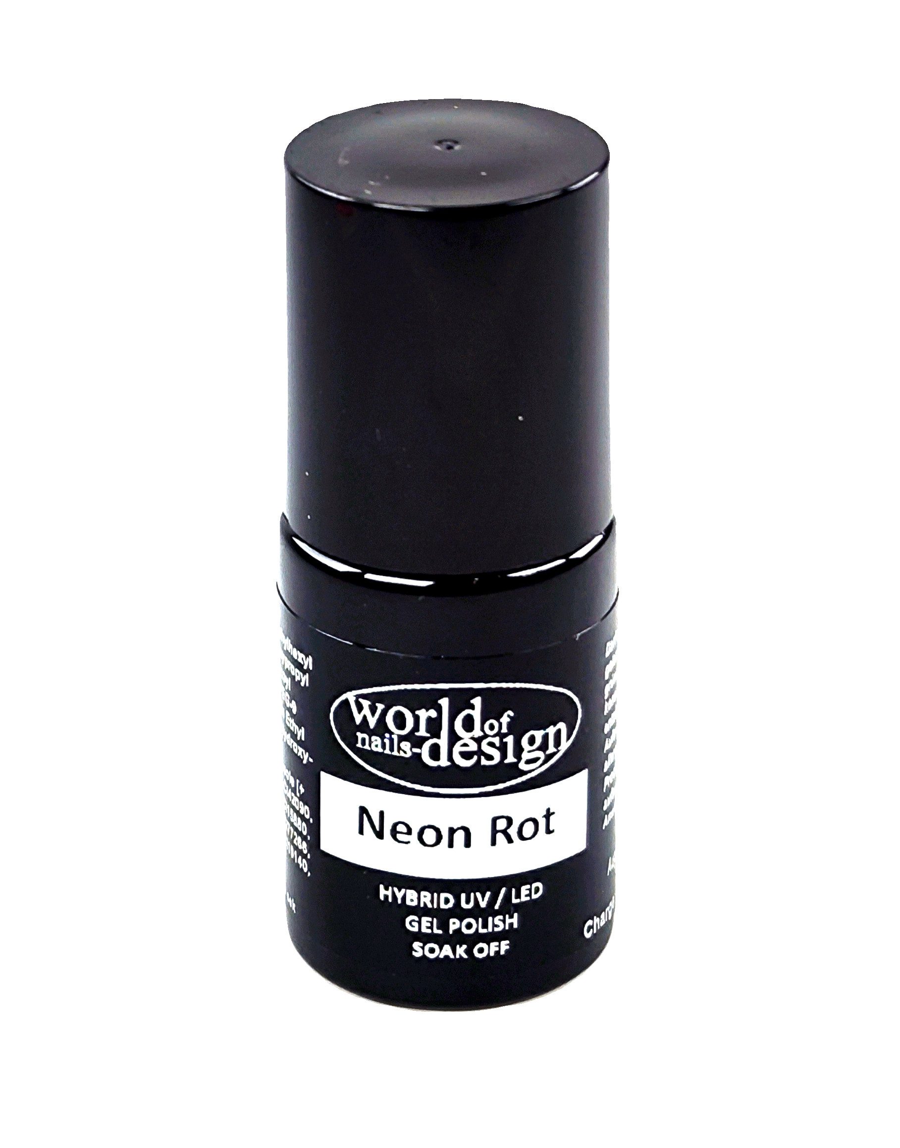 World of Nails-Design Gel-Nagellack UV/LED Hybrid-Lack, Gel-Lack, Gel Polish Neon Edition, leuchtende Neon-Farben
