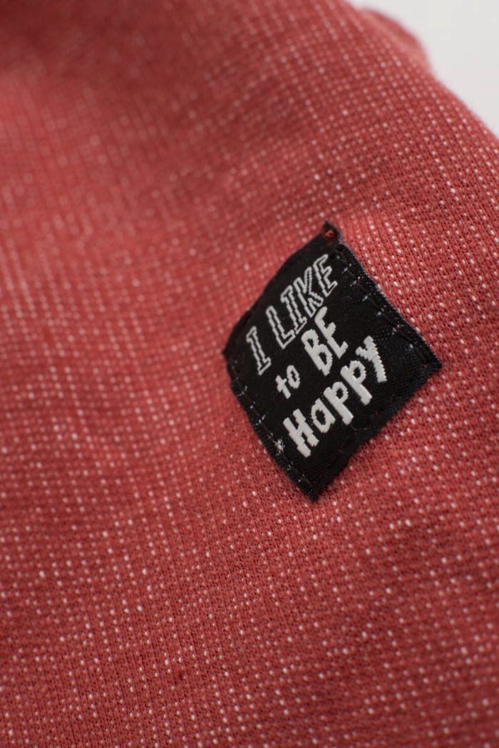 PINOKIO Pumphose Haremshose Schlupfhose strukturiert lange Babyhose (1-tlg) BE HAPPY Patch