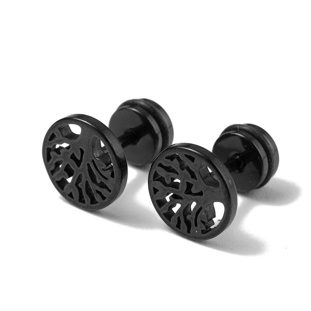 Firetti Paar Ohrstecker Schmuck Geschenk Edelstahl Ohrschmuck Ohrringe Baum des Lebens, Made in Germany