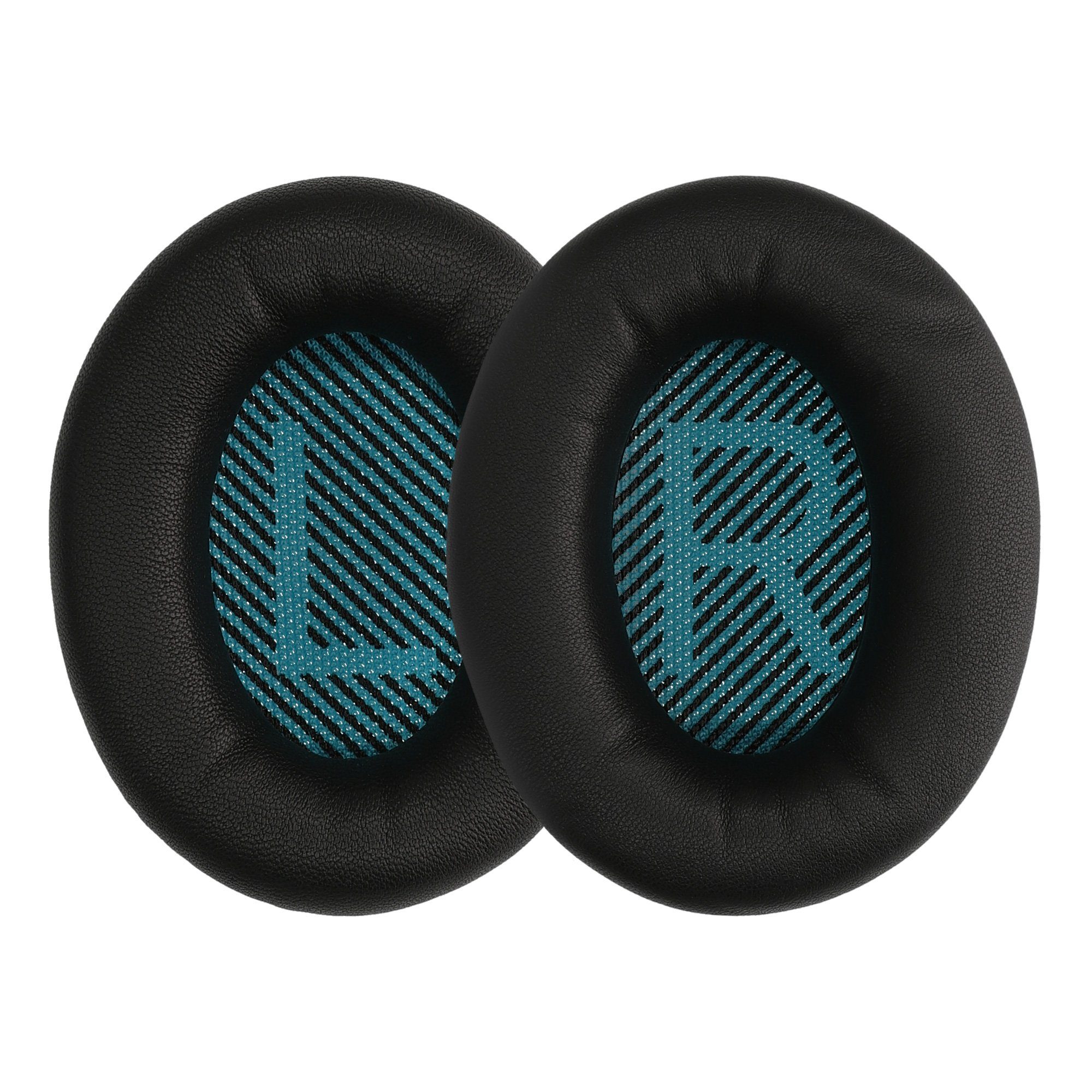 kwmobile 2x Ohr Polster für Bose Soundlink Around-Ear Wireless II Ohrpolster (Ohrpolster Kopfhörer - Kunstleder Polster für Over Ear Headphones) Schwarz