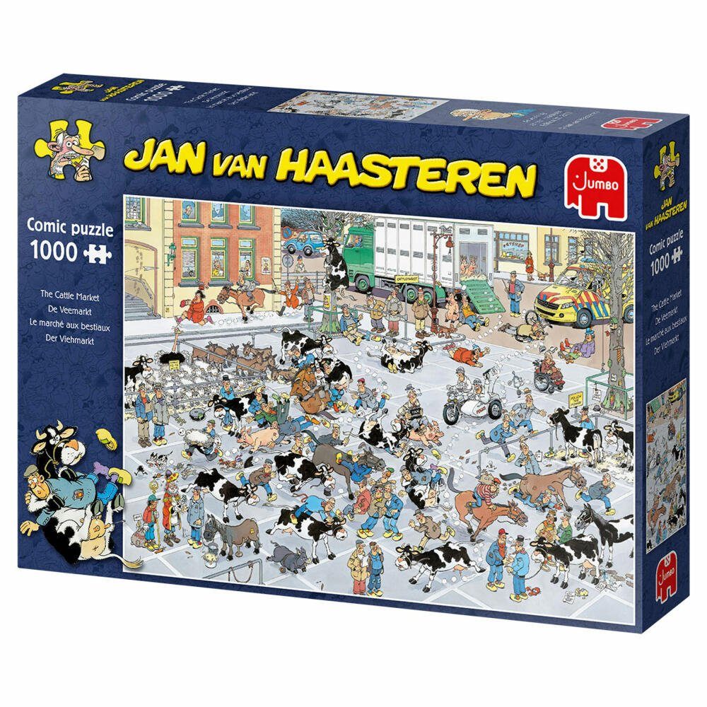 van 1000 Jumbo Teile, Spiele Vieh-Markt Puzzleteile Puzzle Haasteren - 1000 Jan