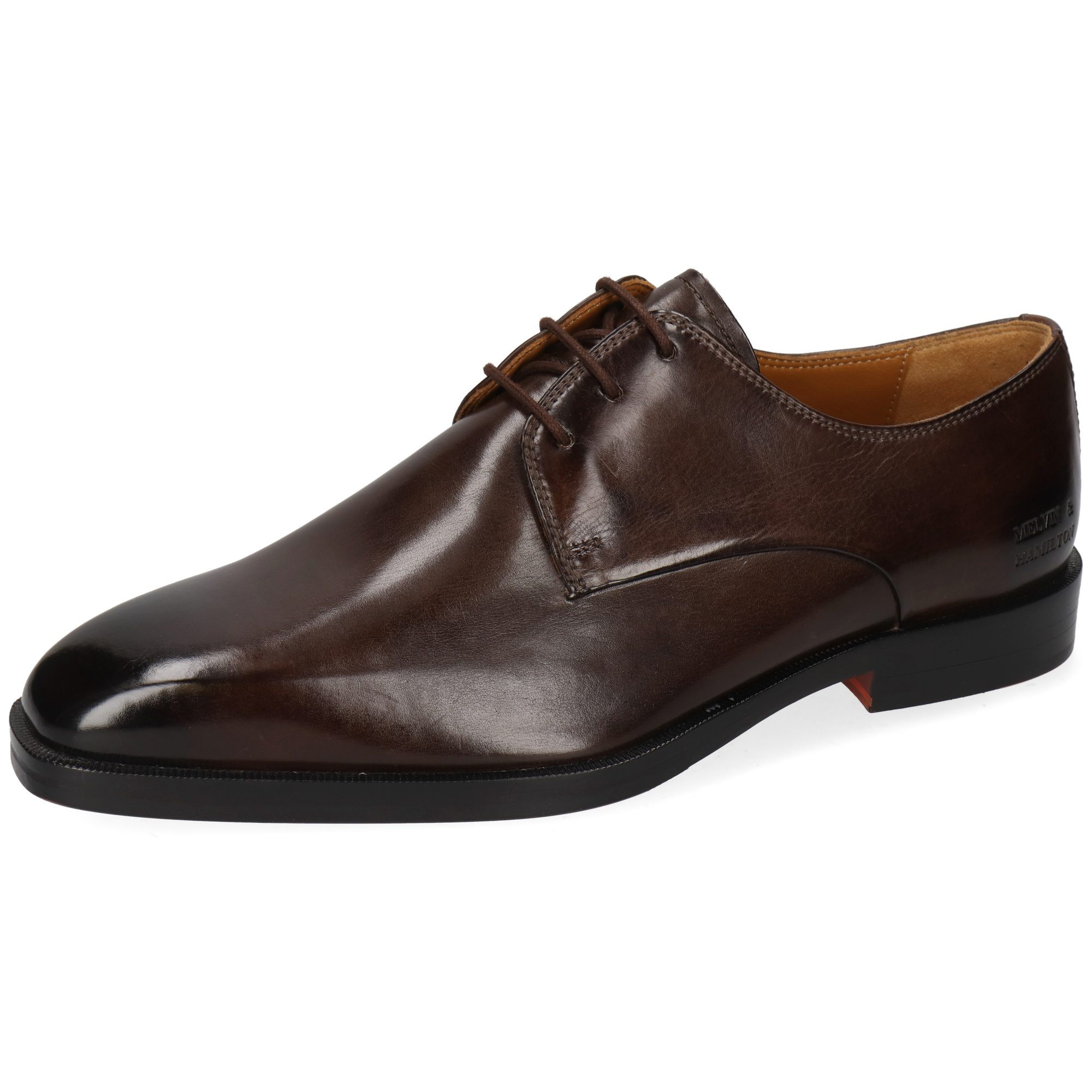 Melvin & Hamilton Stefano 1 Leder-Derby Schuhe für Herren Schnürschuh Flache Absätze, Echtes Leder, Vegetabile Gerbung