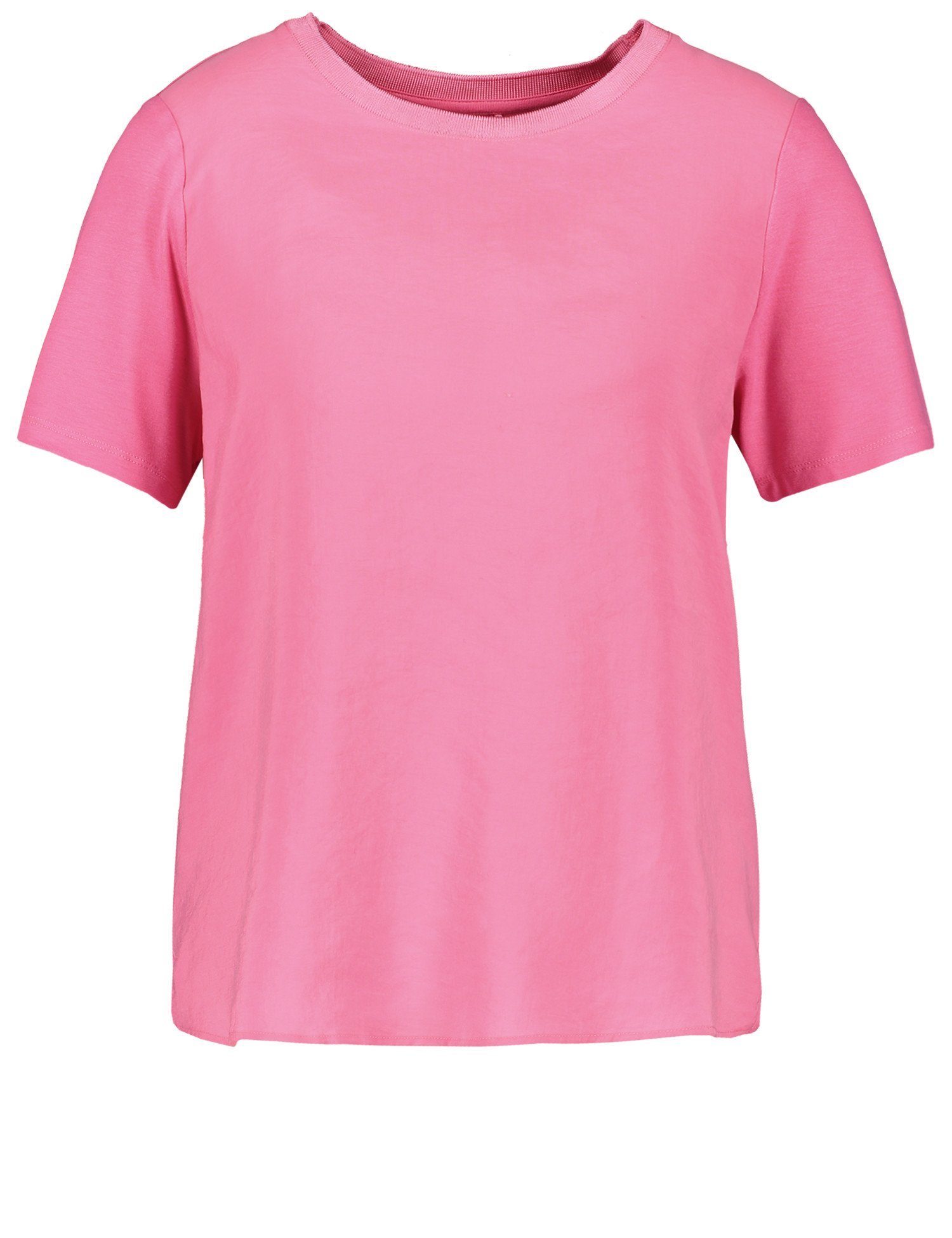 Material-Patch Kurzarmshirt mit T-Shirt Soft GERRY Pink Basic WEBER