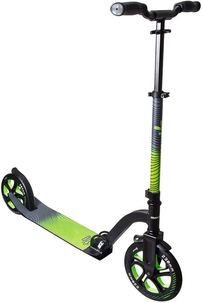 Muuwmi Scooter Aluminium Pro 230/205 mm grün