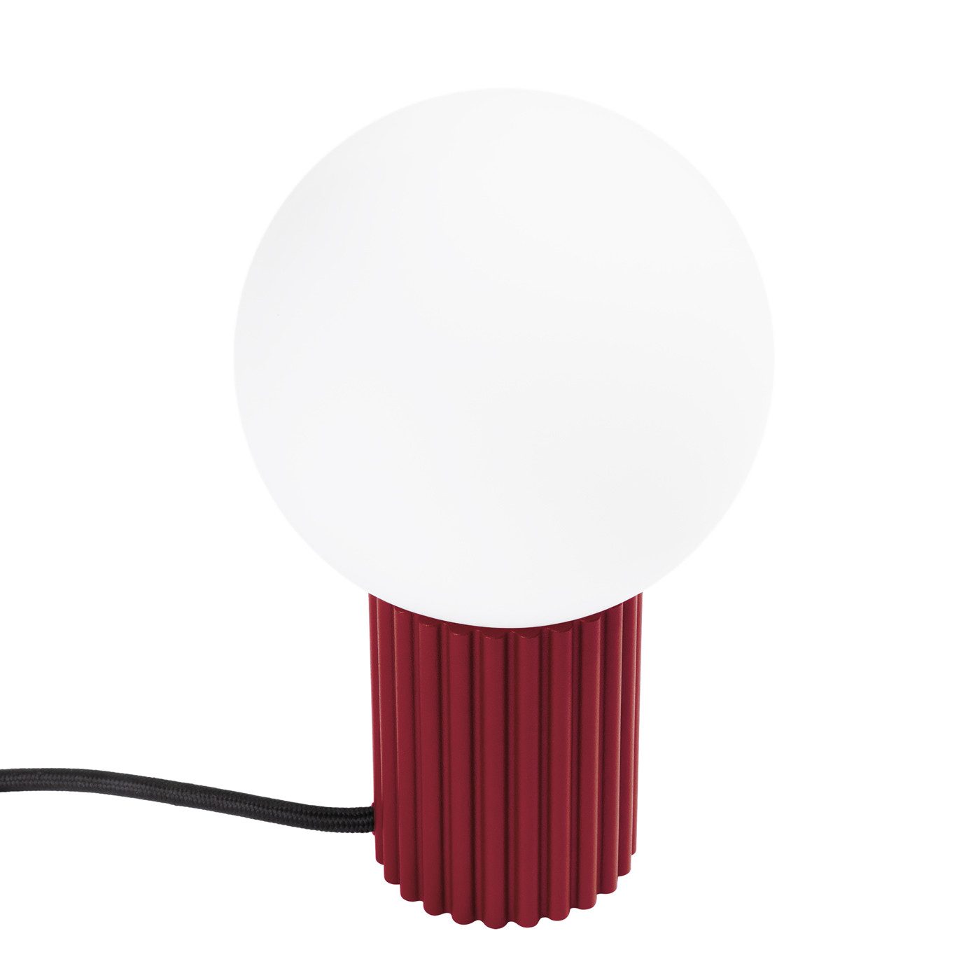 SOLLUX lighting Schreibtischlampe Tischlampe Halo Burgunderrot, Nicht enthalten