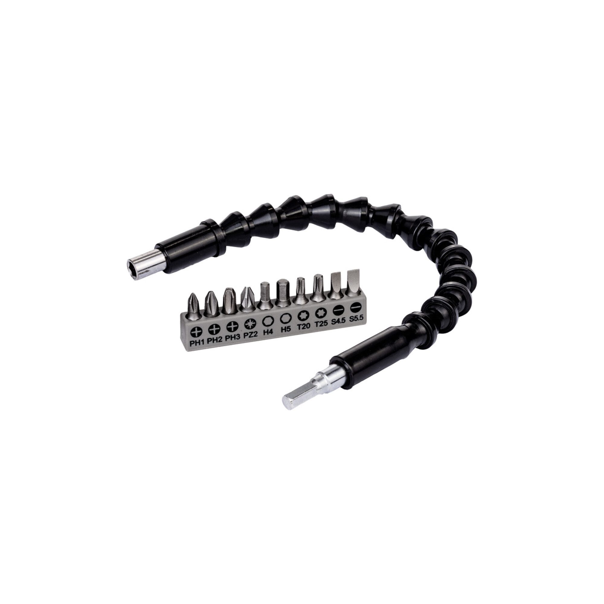 Bosch Professional Bit-Set Bosch Bit Set 11-teilig mit flexibler Verlängerung aus Kunststoff 300