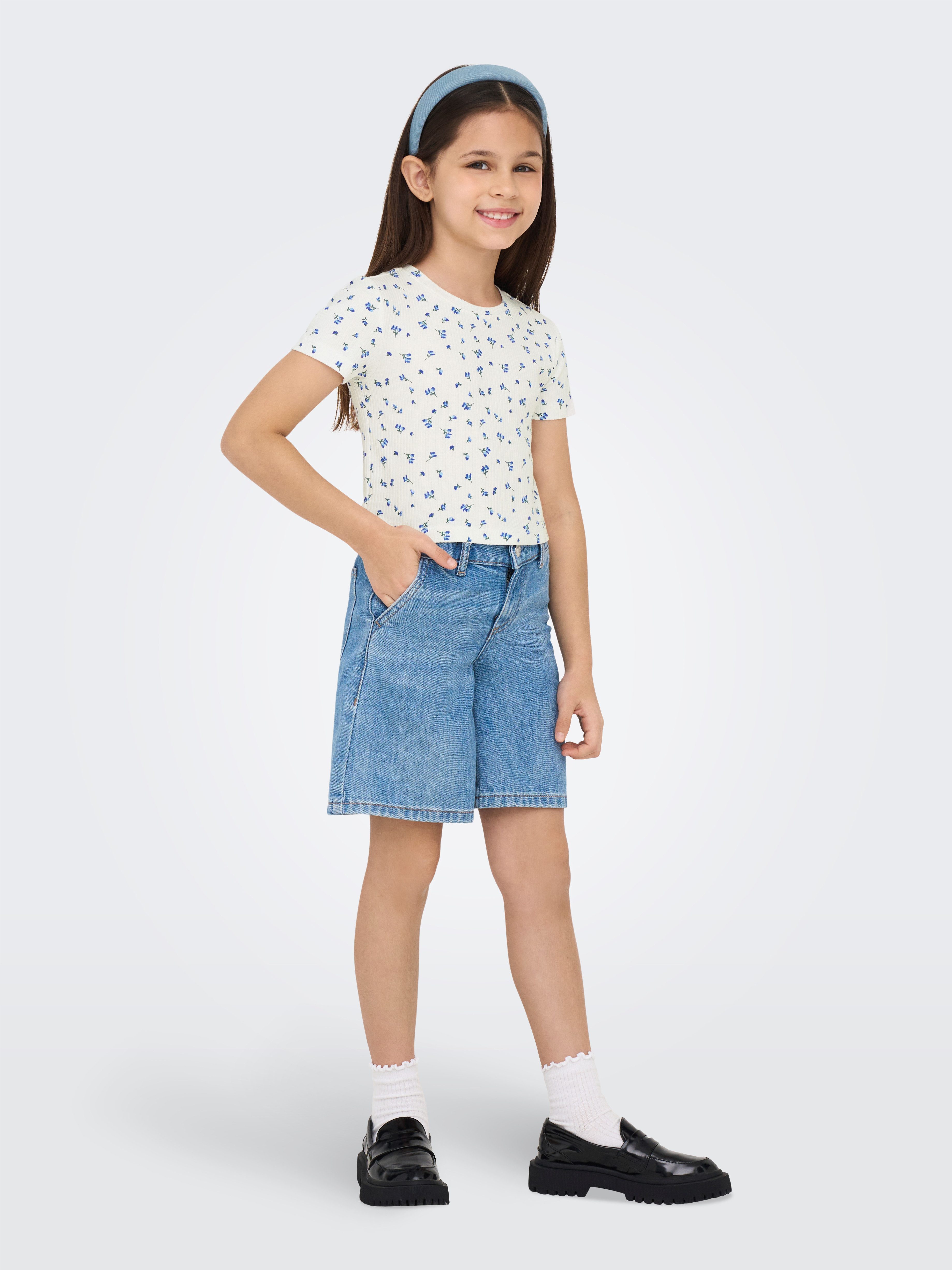 KIDS ONLY T-Shirt KOGBELLA LIFE SHORT AOP S/S TOP JRS NOOS