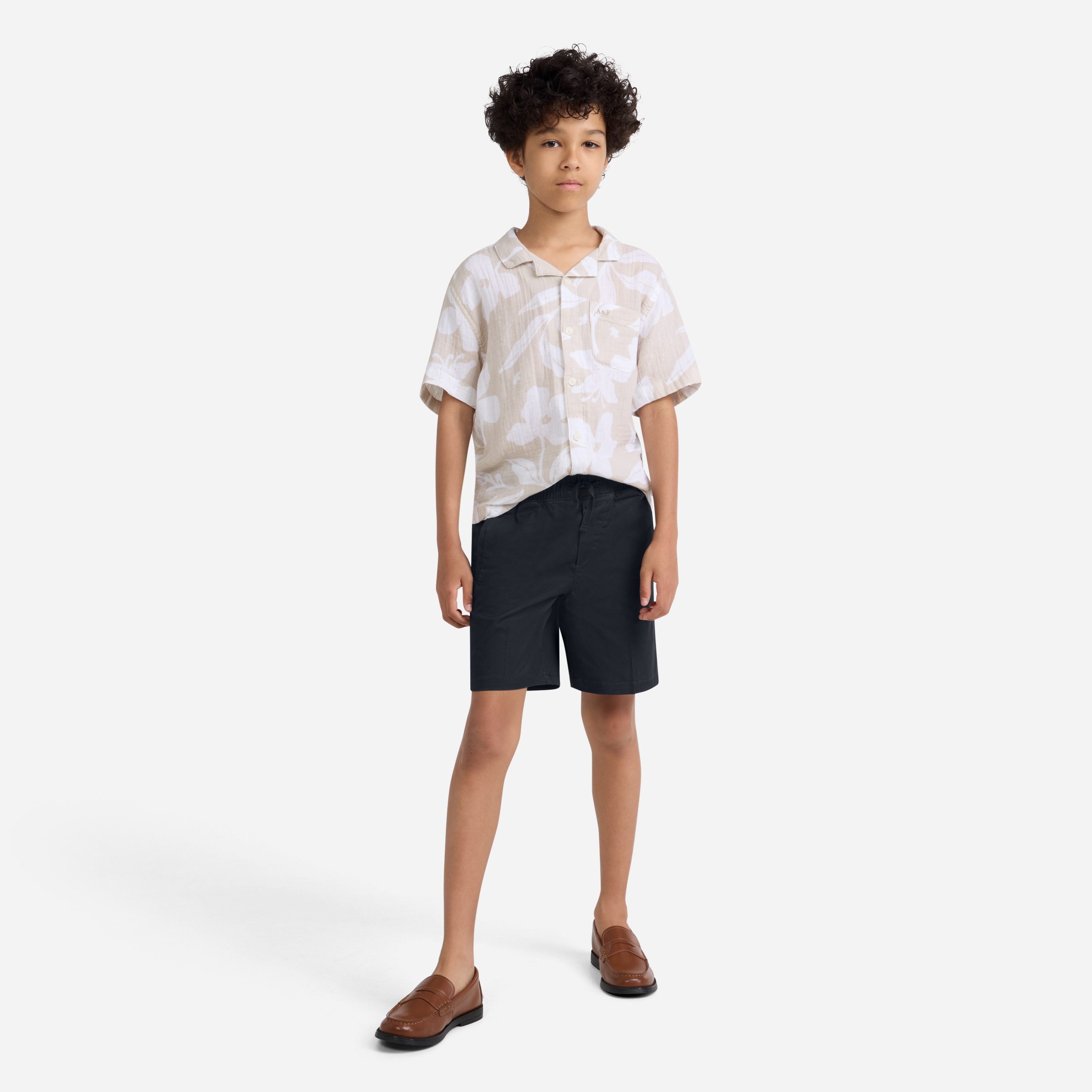 Abercrombie Kids Chinoshorts AFB PULL ON CHINO SHORTS mit elastischem Bund und Bindeband, für Boys