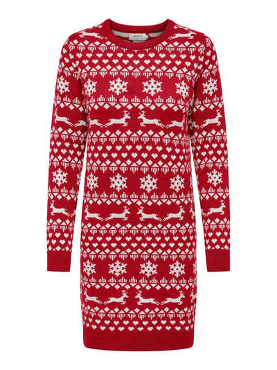 ONLY Strickkleid ONLXMAS SNOWFLAKE LS DRESS CS KNT