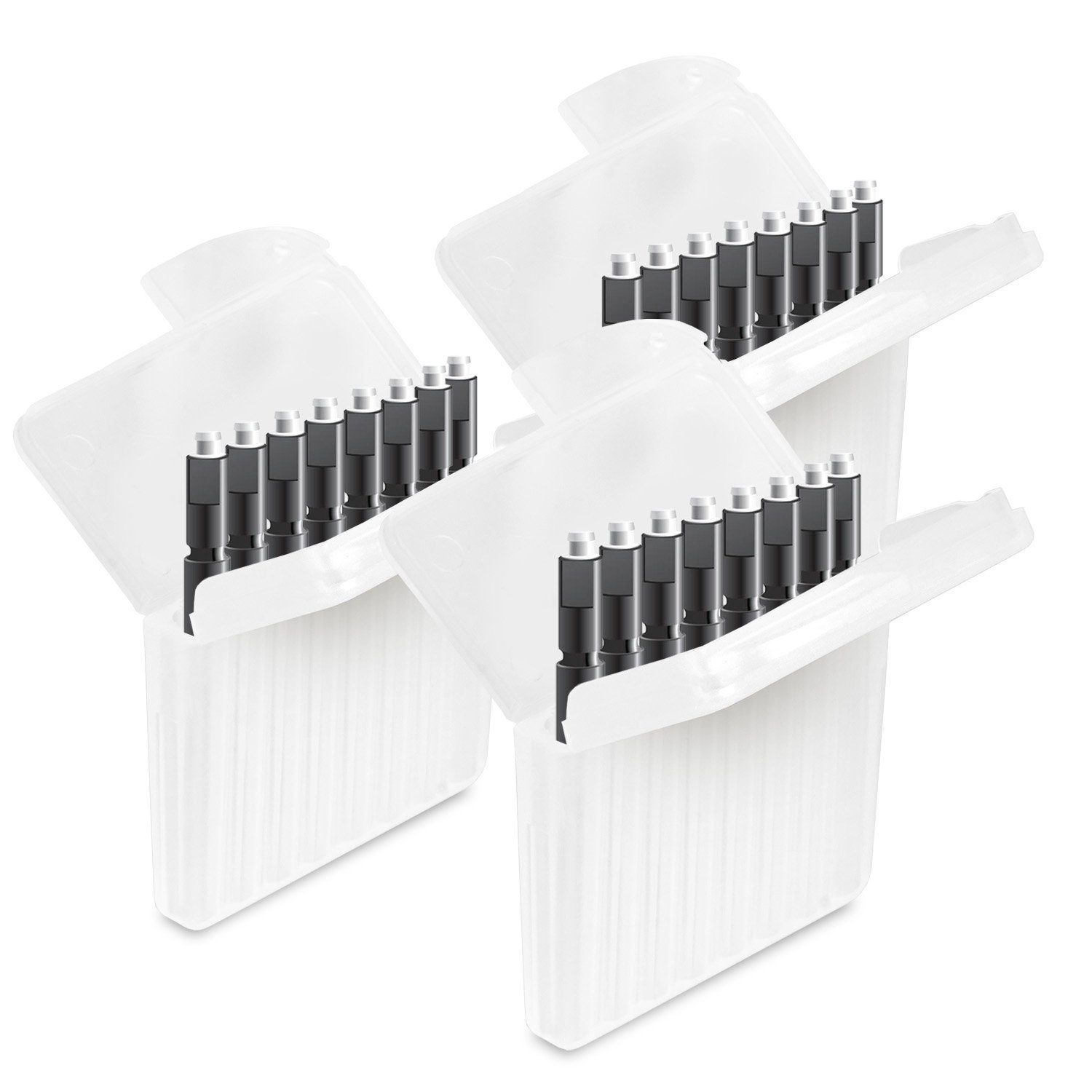 JB White Cerumenfilter Mini-R Cerumenfilter für Signia Silk Hörgeräte, Cerumen-Filter kompatibel mit Signia Silk Im-Ohr-Hörgeräten, Signia-Ex