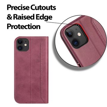 CoolGadget Handyhülle Book Case Elegance Tasche für Apple iPhone 11 6,1 Zoll, Hülle Magnet Klapphülle Flip Case für iPhone 11 Schutzhülle