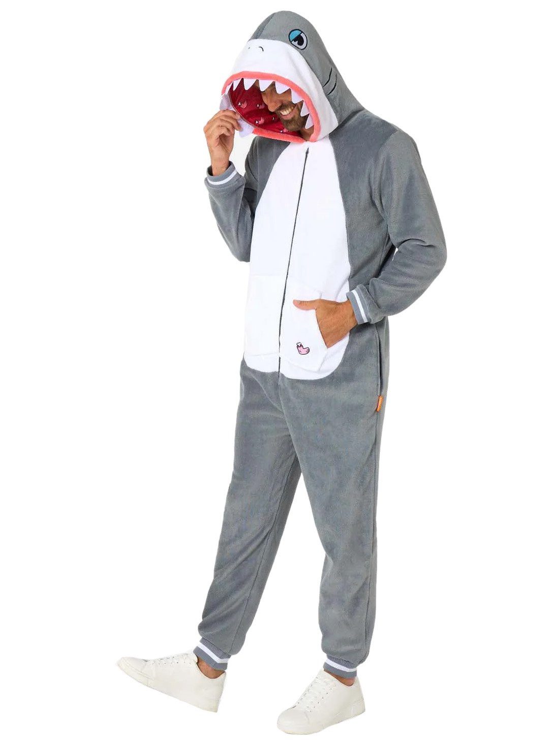 Opposuits Kostüm Hai Onesie, Der Overall beweist: jedes Tier eignet sich zu günstig online kaufen