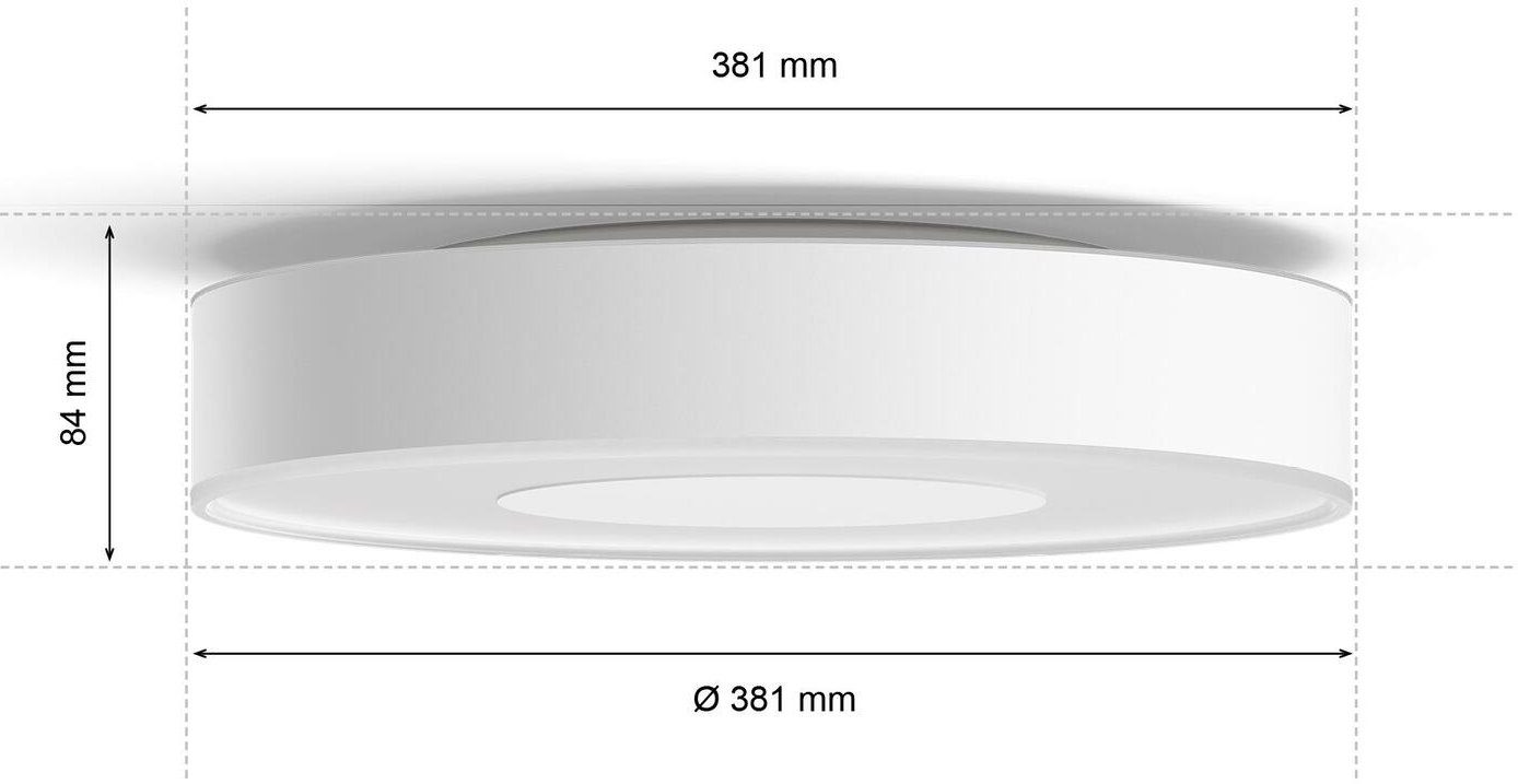 Dimmfunktion, integriert, Hue Deckenleuchte Farbwechsler LED Philips fest Infuse, LED