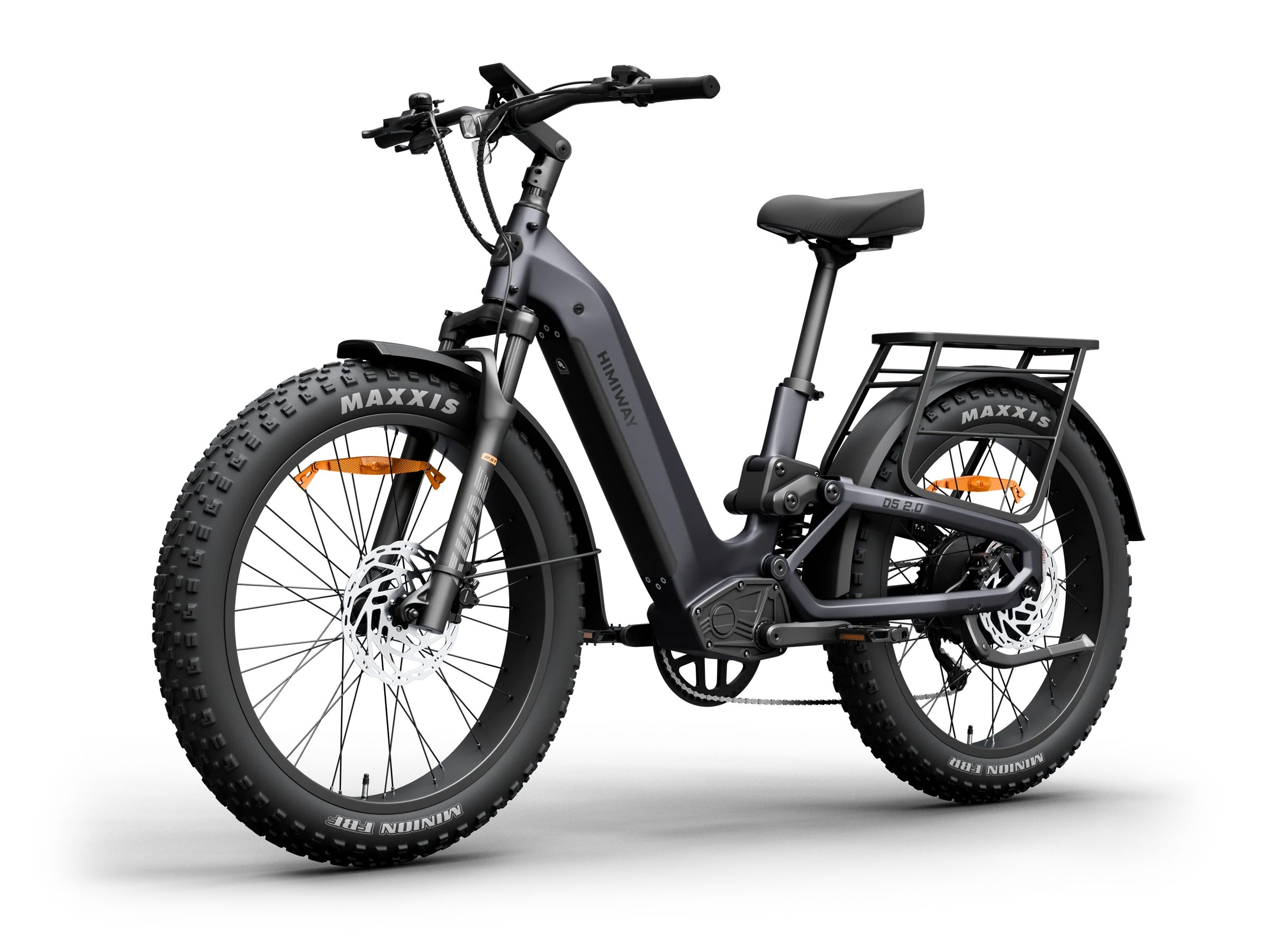 DOTMALL E-Bike Cityrad D5 2.0 E-Bike 26"x4.0" Vollfederung 48V 15Ah Akku SHIMANO 8-Gang, 8 Gang, Heckmotor, 720 Wh