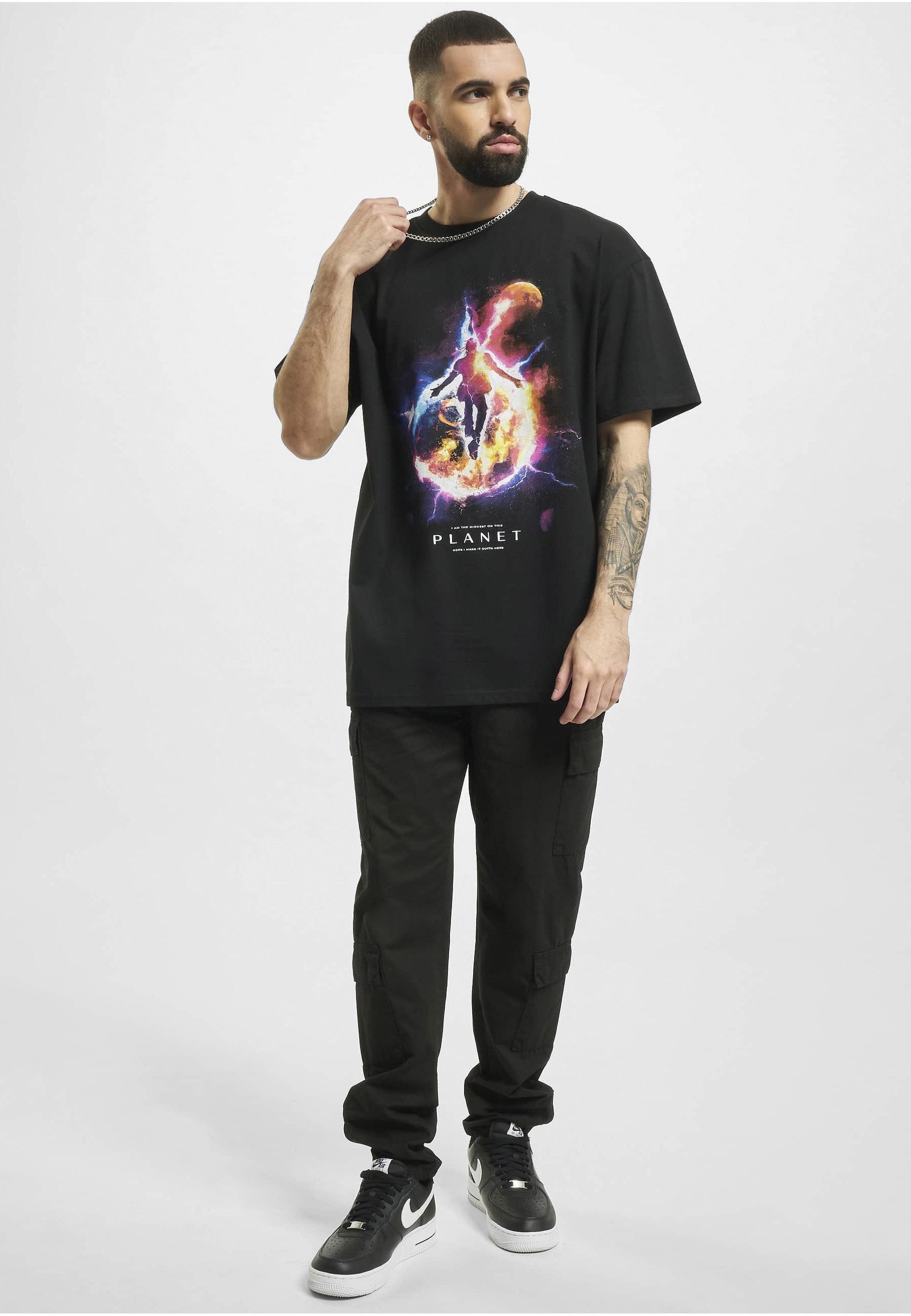 Upscale by Mister Tee T-Shirt Upscale by Mister Tee Unisex Electric Planet Oversize Tee (1-tlg)