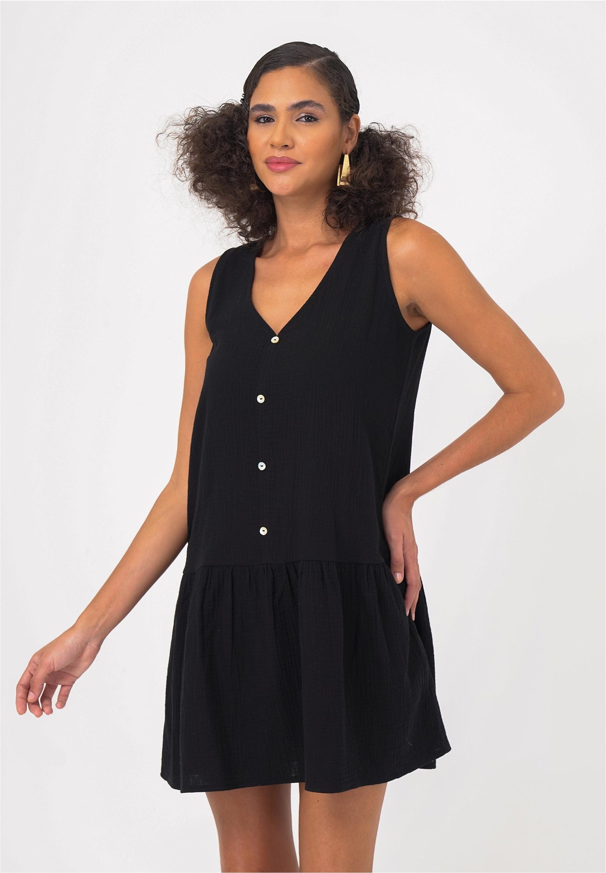 freshlions Jerseykleid "Penelope", (1 tlg.), mit klassischem V-Ausschnitt günstig online kaufen