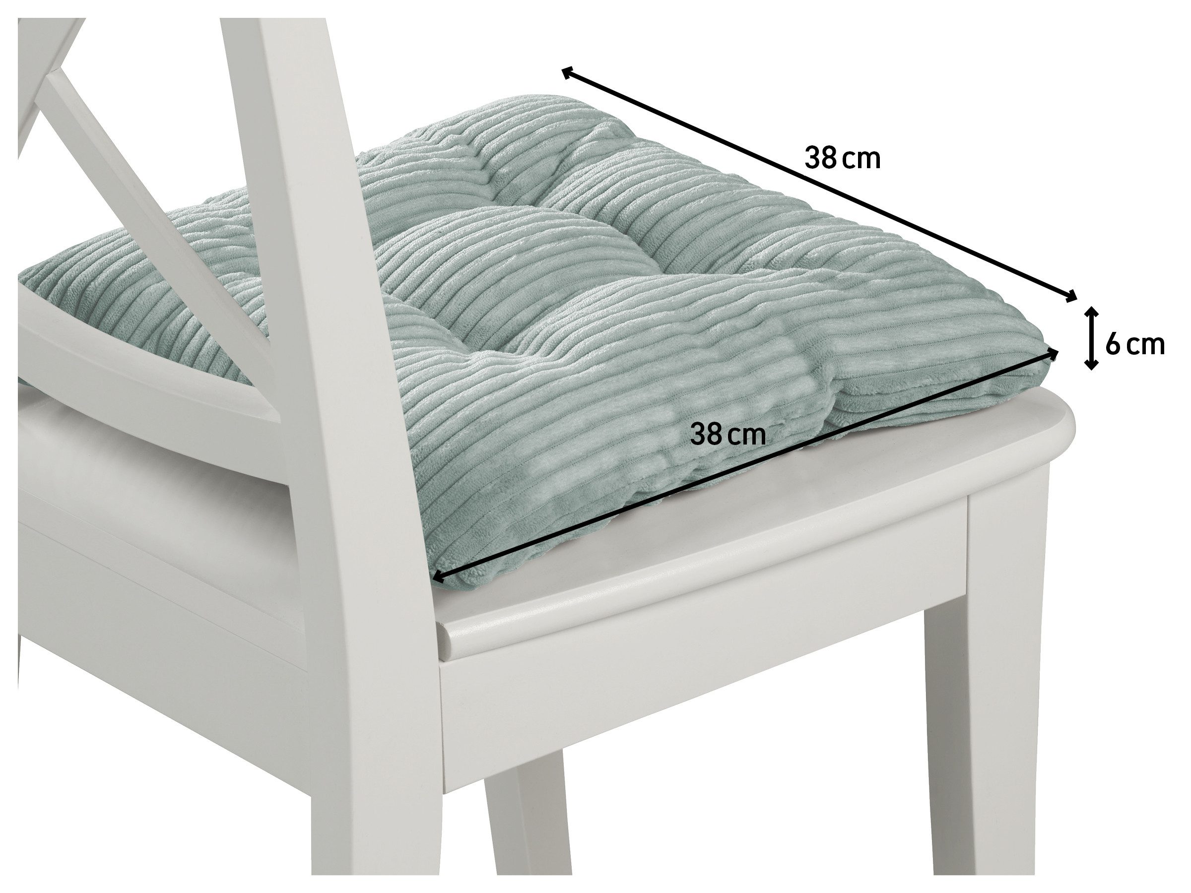 XDREAM Stuhlkissen Sitzkissen Set (2er & 4er) für Stühle und Bänke, robuste günstig online kaufen