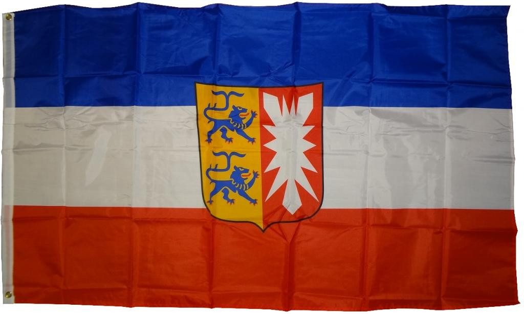 trends4cents Flagge XXL Flagge 250 x 150 cm Hissfahne Bundesland Sturmflagge 3 Messingösen (Schleswig-Holstein), für Fahnenmaste