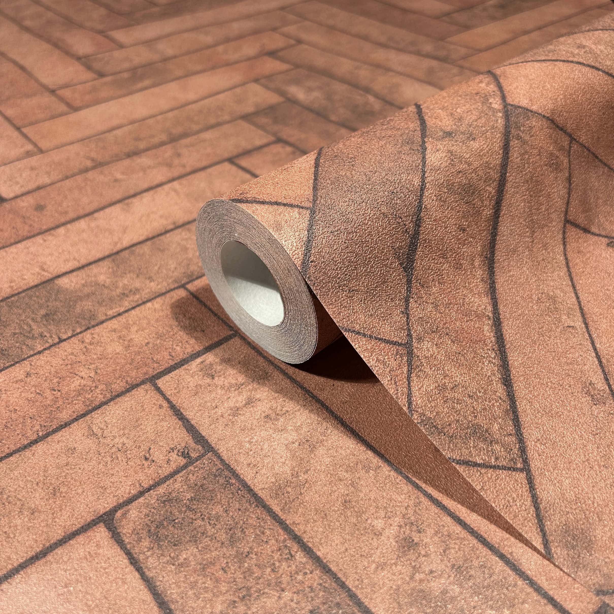 Marburg Vliestapete Tapete Snake Stone, geprägt, Fischgratmuster, moderne Vliestapete für Wohnzimmer Schlafzimmer Küche