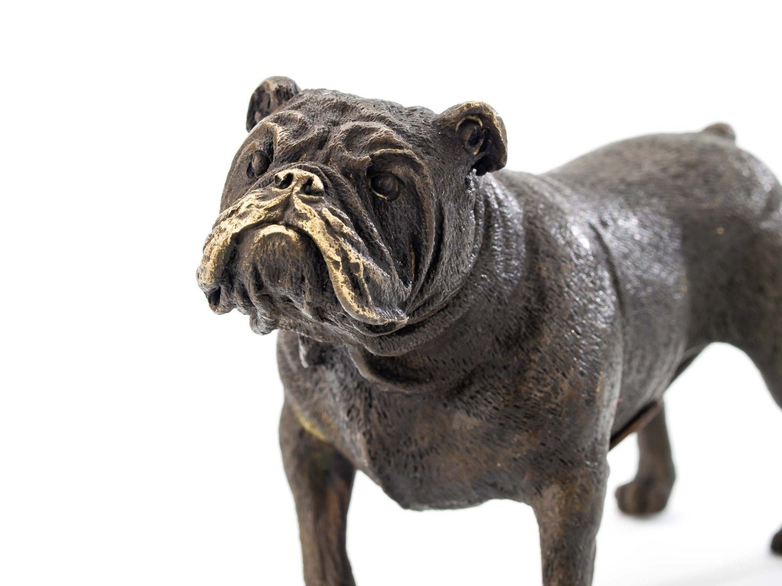 antik Skulptur Skulptur Mops S Figur Bronzeskulptur Aubaho Hund Dogge Bulldogge Bronze