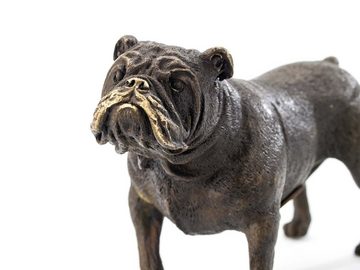 Aubaho Skulptur Bronze Bulldogge Hund Dogge Figur Skulptur Mops Bronzeskulptur antik S