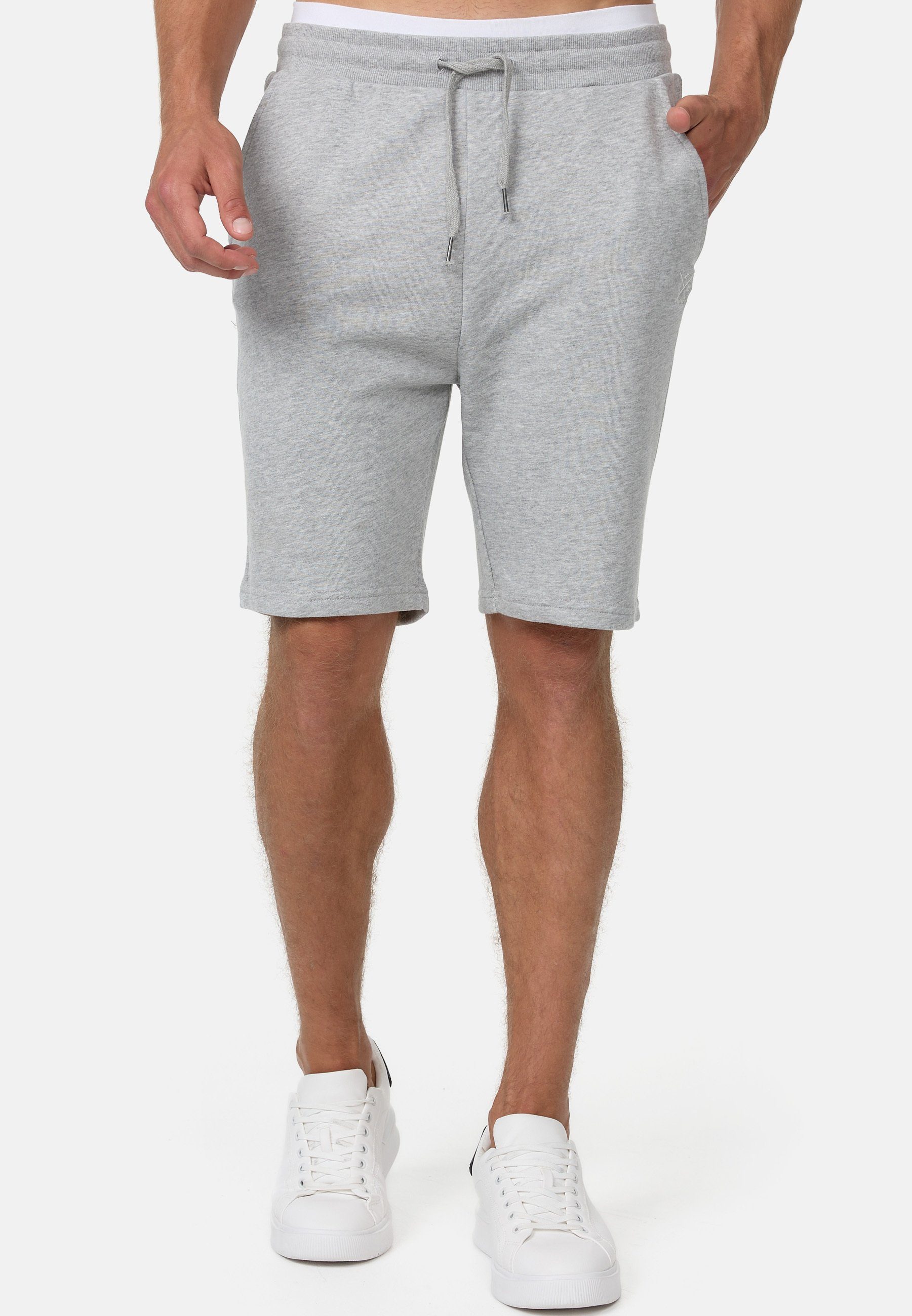 Mix Sweatshorts Eckerd Lt Grey Indicode