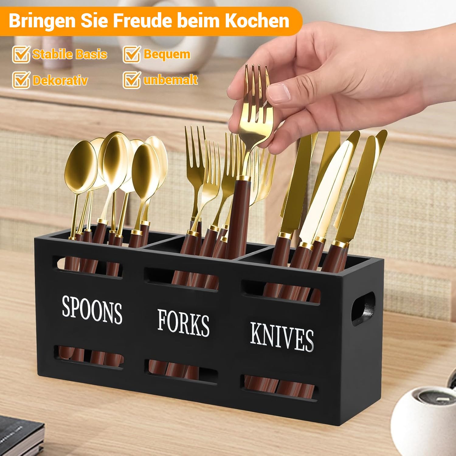 BlingBin Besteckkasten 2/3 Teilig Besteckhalter Besteckkorb, günstig online kaufen