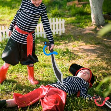 relaxdays Piraten-Kostüm 8 x Piratensäbel