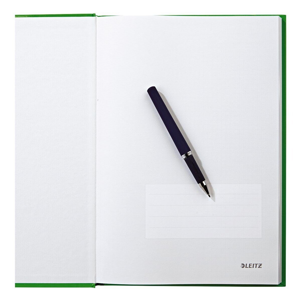LEITZ Notizbuch Solid 4666, kariert, Introseiten, Hardcover hellgrün mit