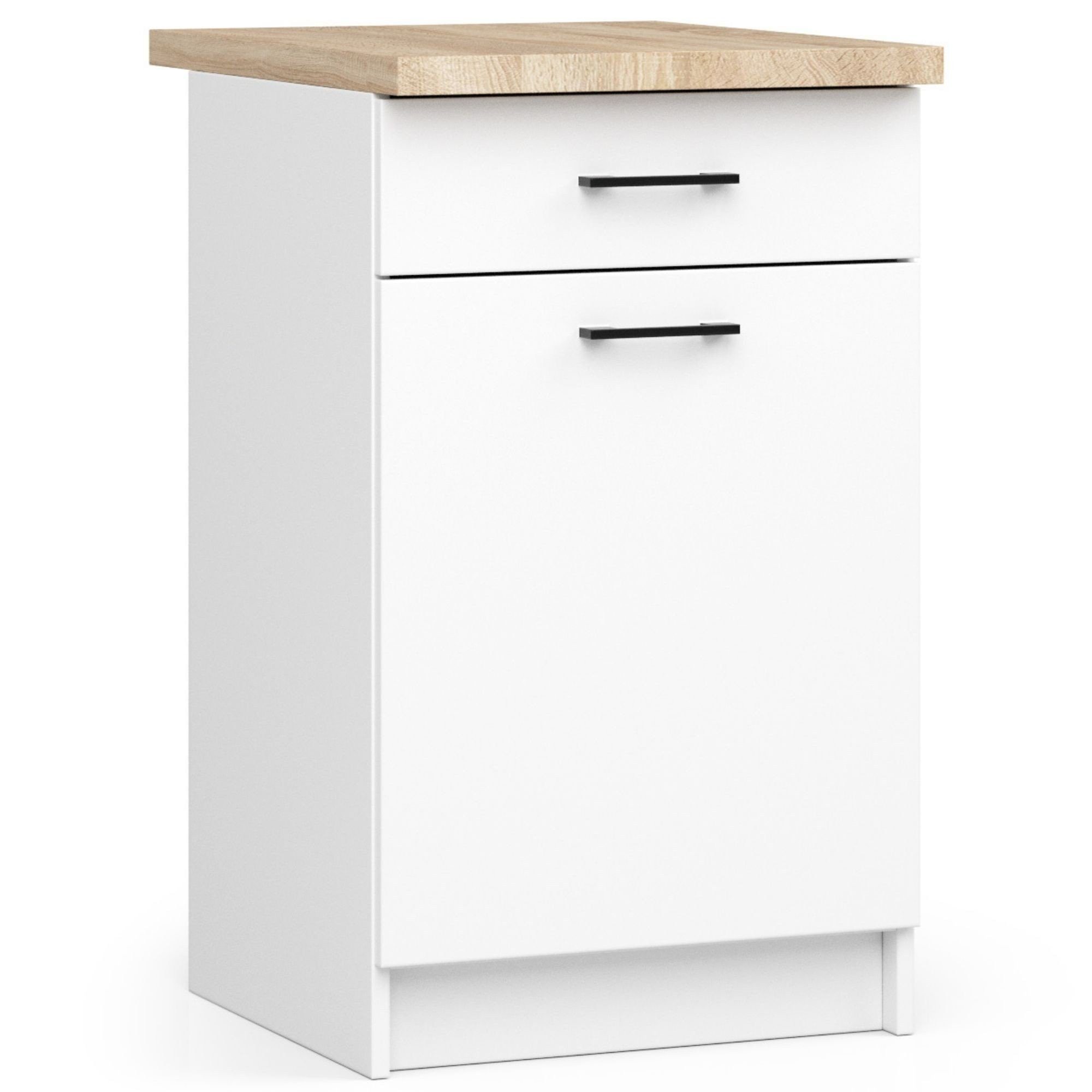 Raumhirsch Furniture Unterschrank Moderner Küchenunterschrank - Stilvolles Design - Küchenmodul (Viele Farbvarianten - Maße 40x85x46 cm) robuste Konstruktion