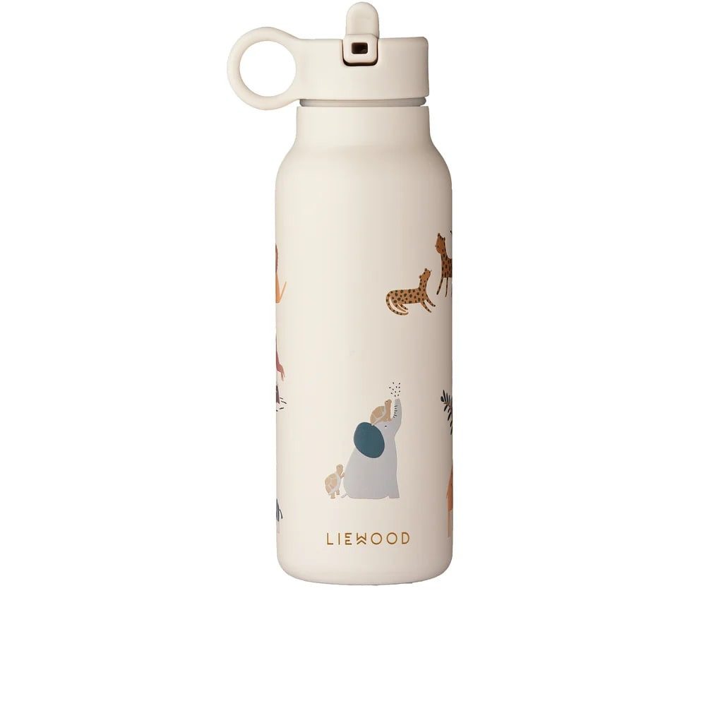 Liewood Isolierflasche Liewood Kinder Wasserflasche, Trinkflasche Falk 350 ml - Recycelter, Edelstahl, Isoliert, Auslaufsicher, Farbe: Все zusammen / Sandfarben