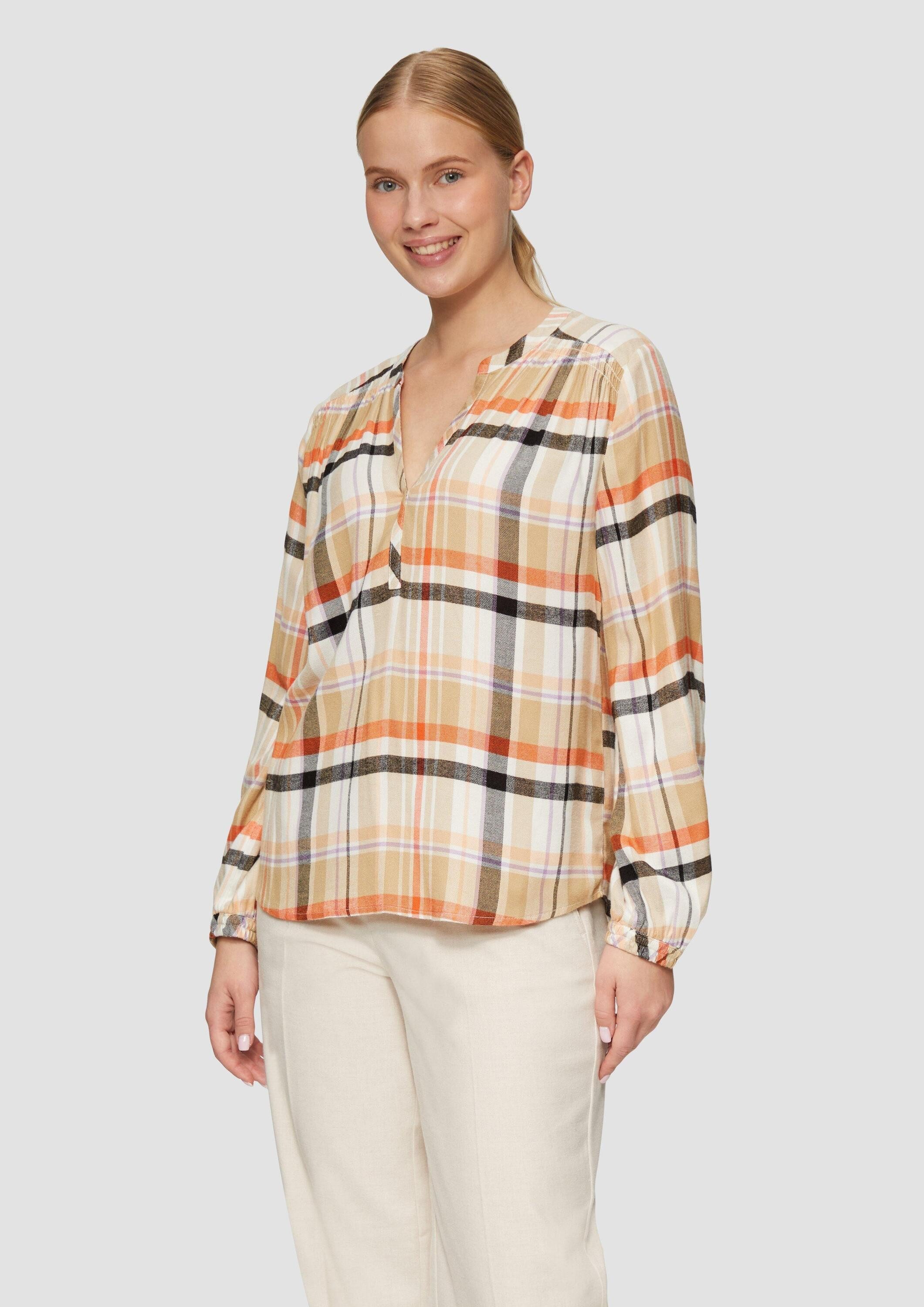 s.Oliver Langarmbluse Bluse Softe Langarmbluse mit günstig online kaufen