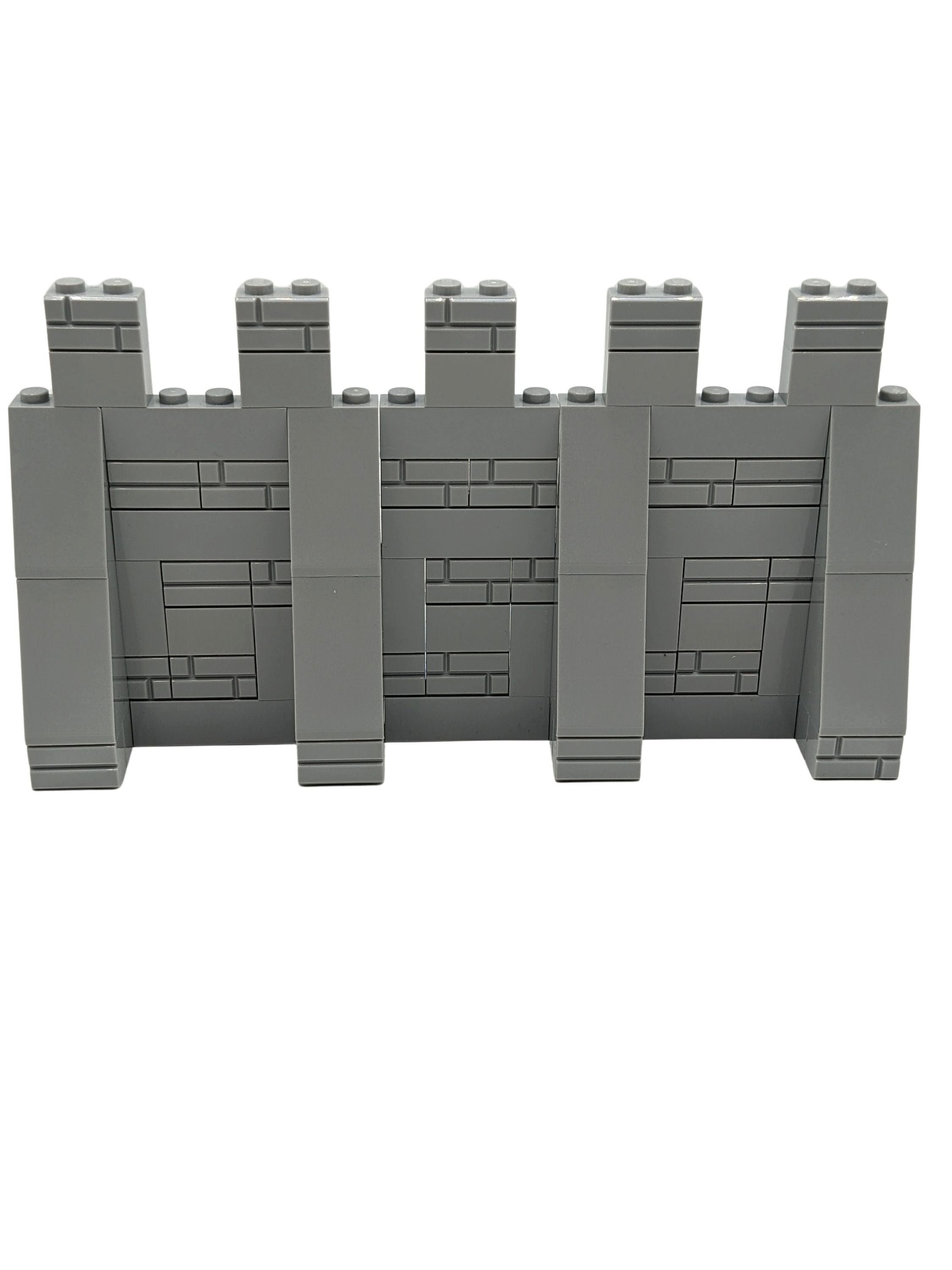 LEGO® Spielbausteine LEGO® MOC Mittelalter Mauer Ritter Burg Hellgrau NEU! Menge 68x, (Creativ-Set, 68 St), Made in Europe