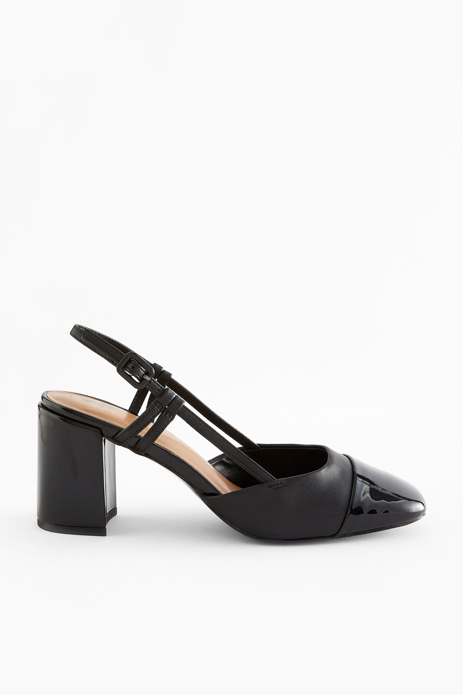 Next Forever Comfort® Slingback-Schuhe mit Blockabsatz Slingpumps (1-tlg) Black