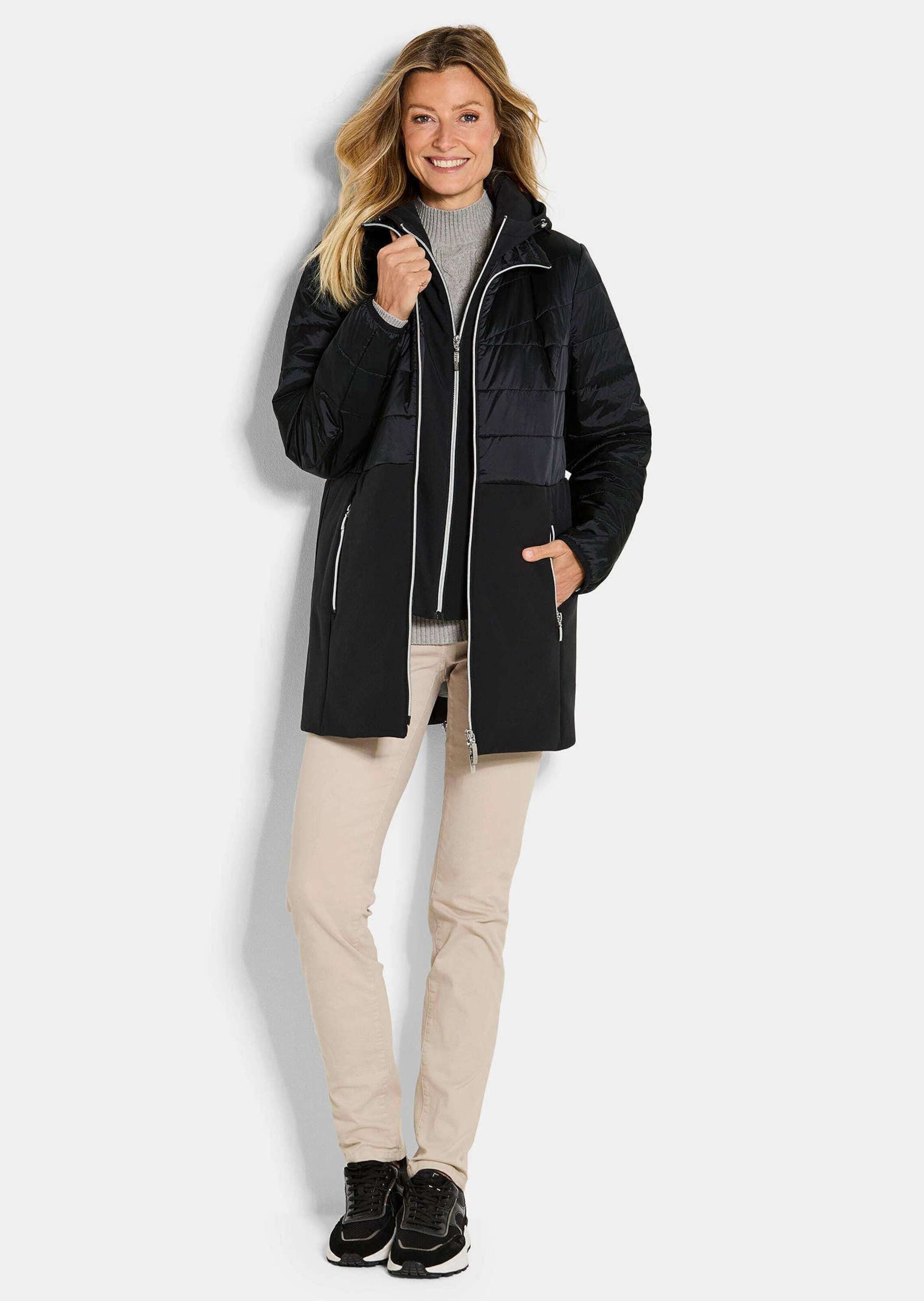 GOLDNER Kurzmantel Steppmantel mit Softshell-Einsatz günstig online kaufen