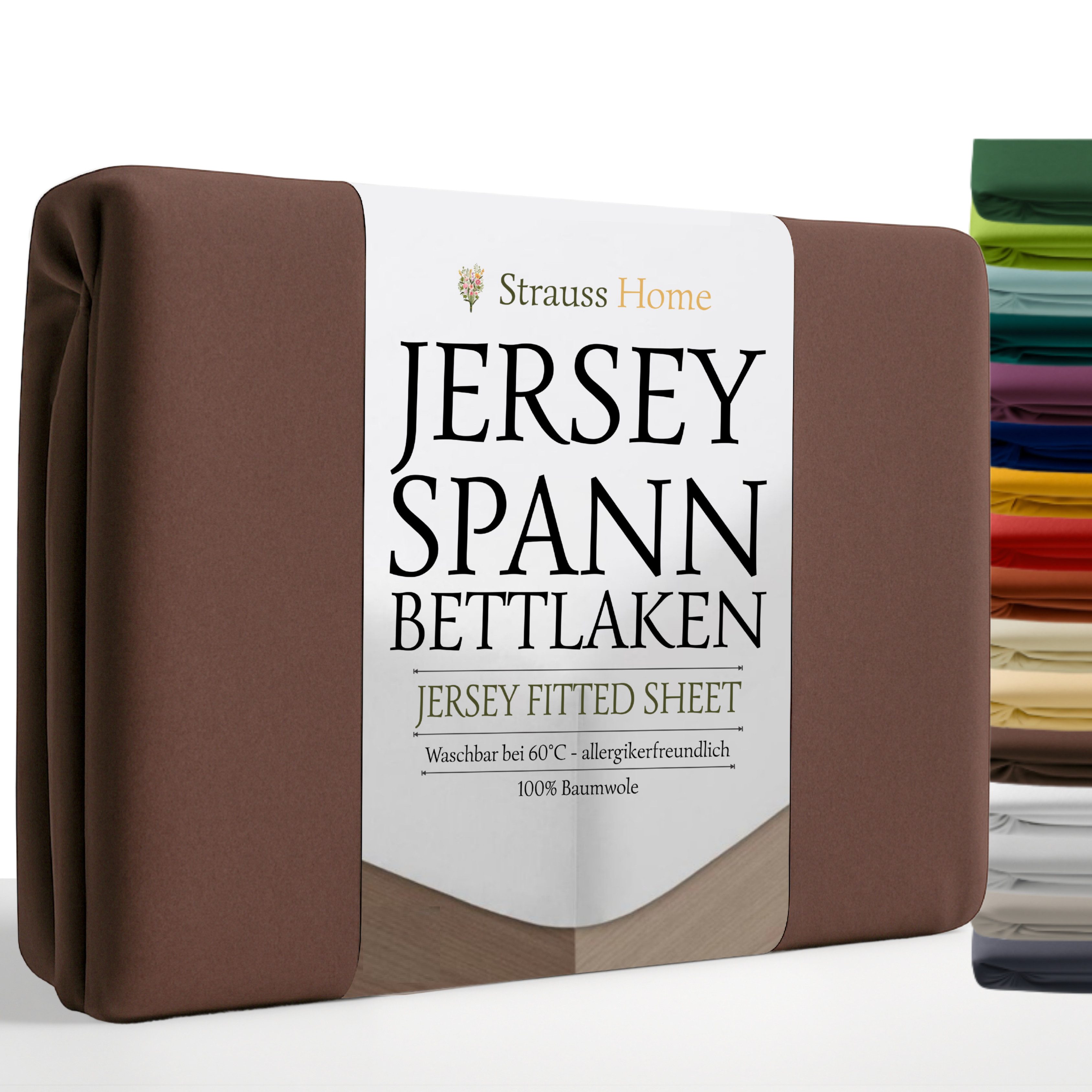 Strauss Home Spannbettlaken Premium, Gummizug: Rundumgummi, 150gr/m2 Premiu günstig online kaufen