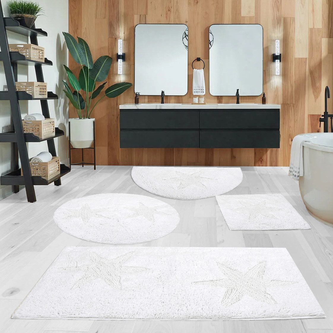 OTTO home Badematte Marie, Badvorleger, Badezimmer Teppich, Höhe 13 mm, rut günstig online kaufen