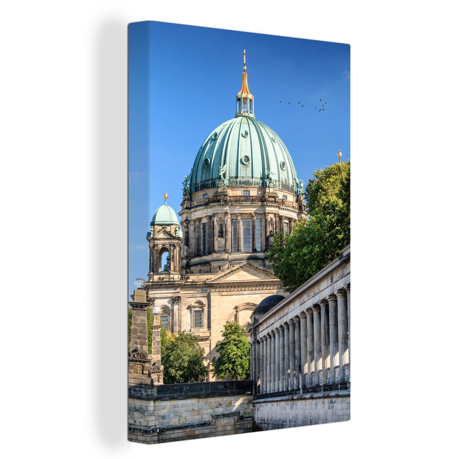 OneMillionCanvasses® Leinwandbild Berlin - Architektur - Museum, (1 St), Leinwandbild fertig bespannt inkl. Zackenaufhänger, Gemälde, 20x30 cm