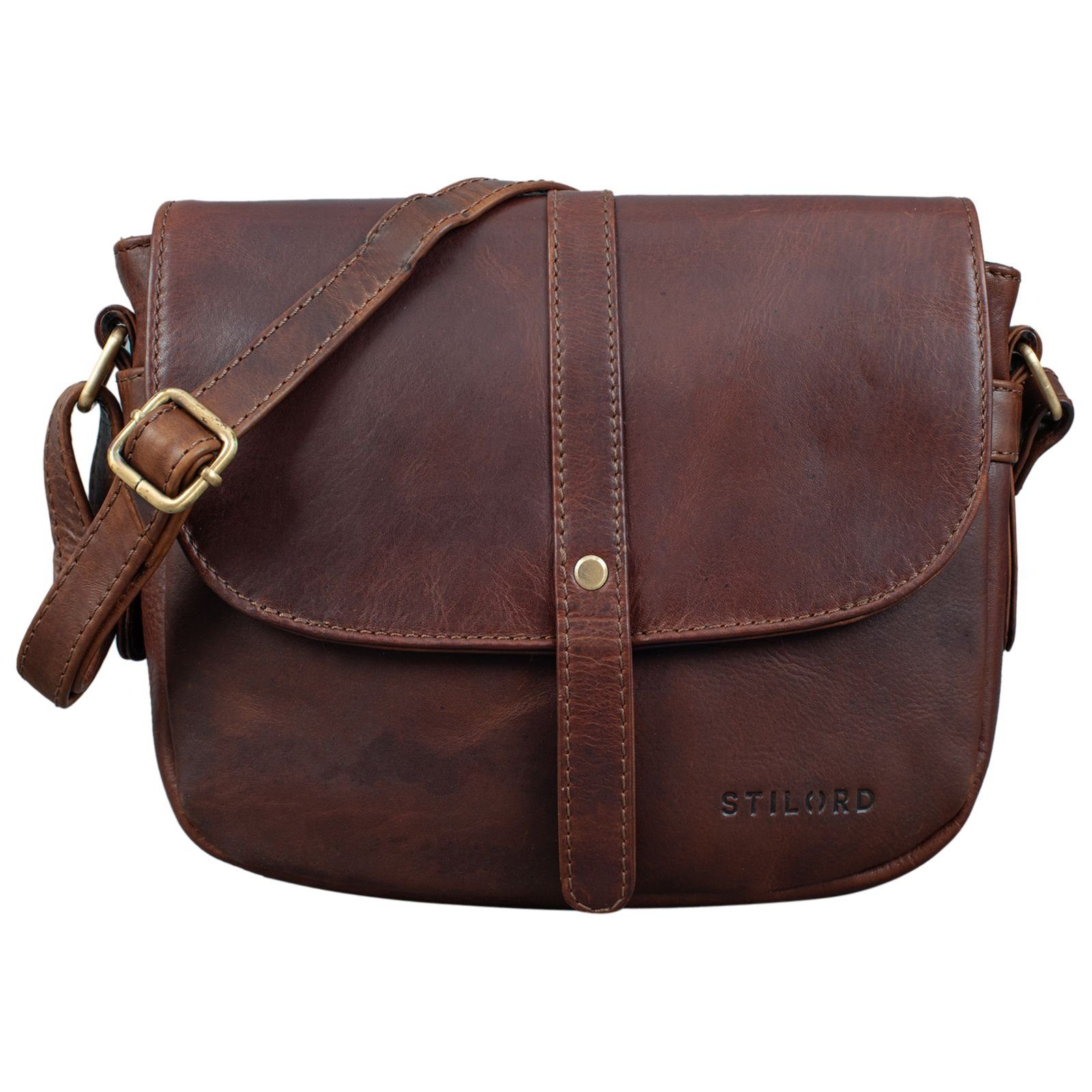 STILORD Handtasche "Kira" Umhängetasche Frauen Leder Vintage