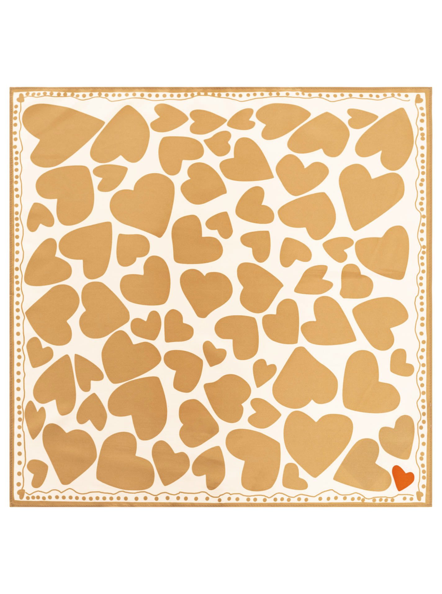 Zwillingsherz Halstuch "Herz'", mit Herzmotiv, glänzend