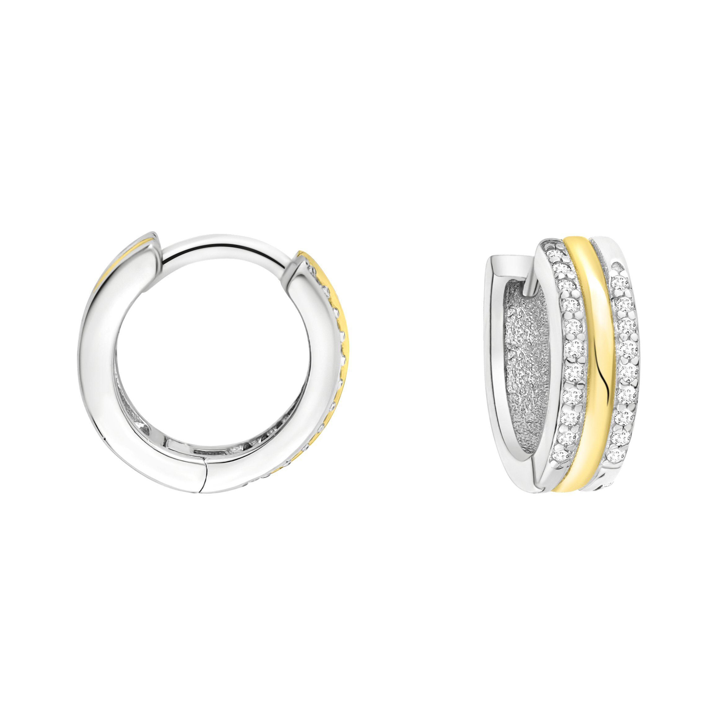 Sofia Milani Paar Creolen Zirkonia, 925 Silber Damen Schmuck - E1741 günstig online kaufen