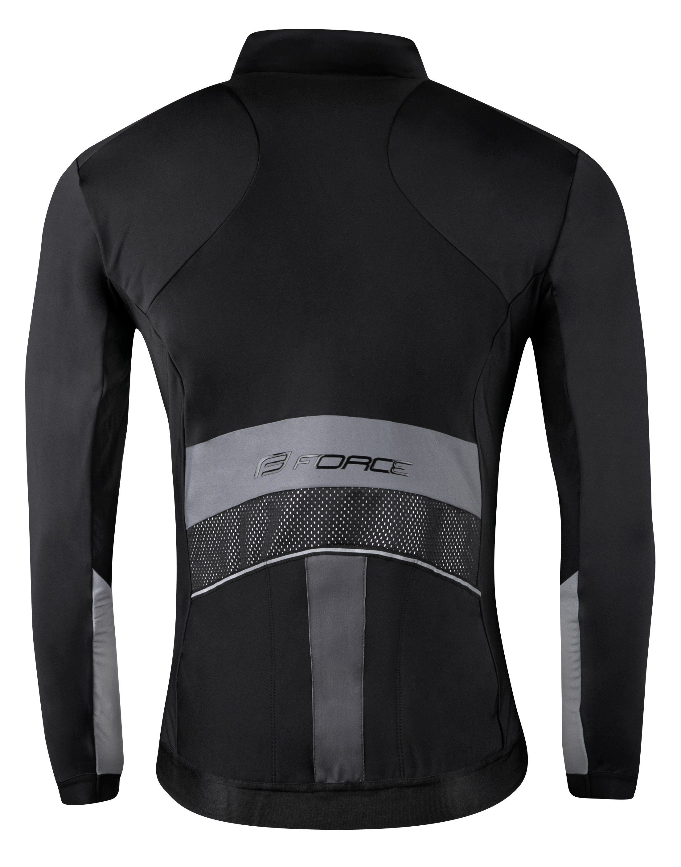 FORCE Fahrradjacke FORCE Jacke BRIGHT Winter schwarz 0 °C bis +10 °C %%% günstig online kaufen