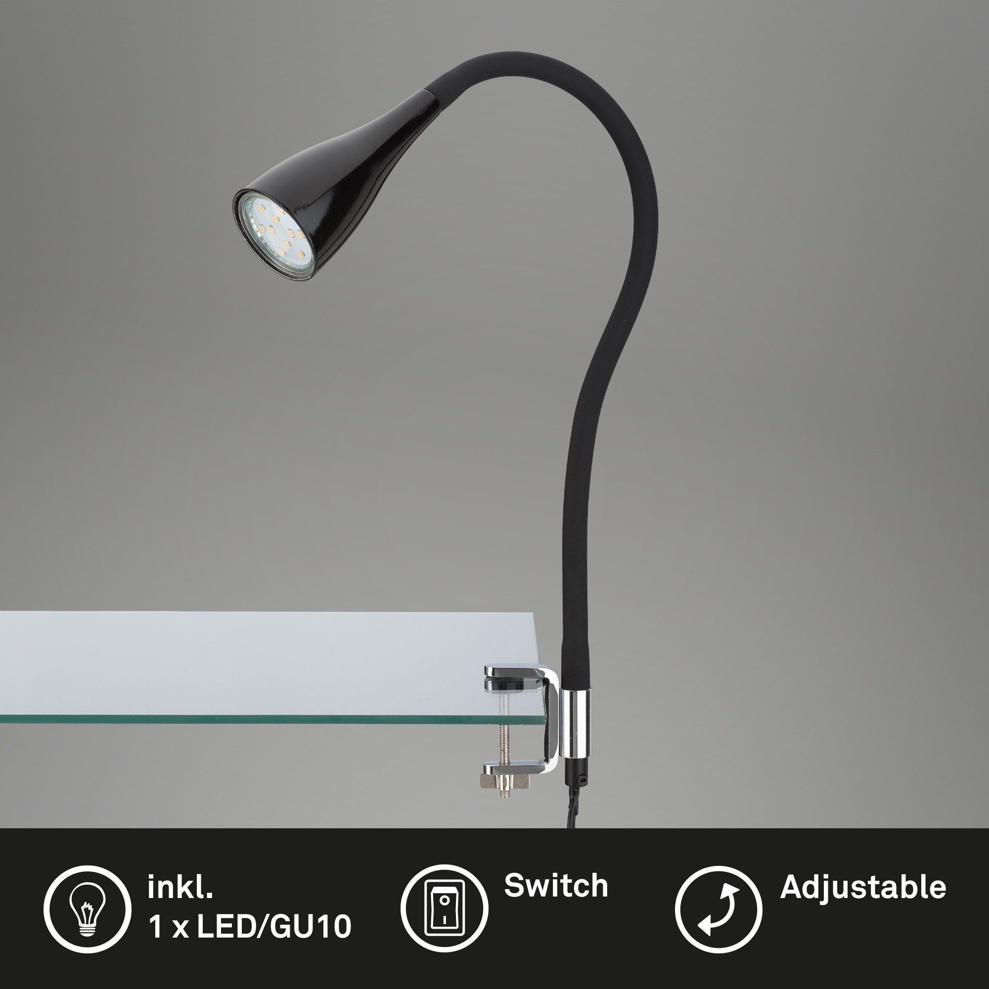 Tischleuchte LED Tischlampe Extra-Warmweiß GU10